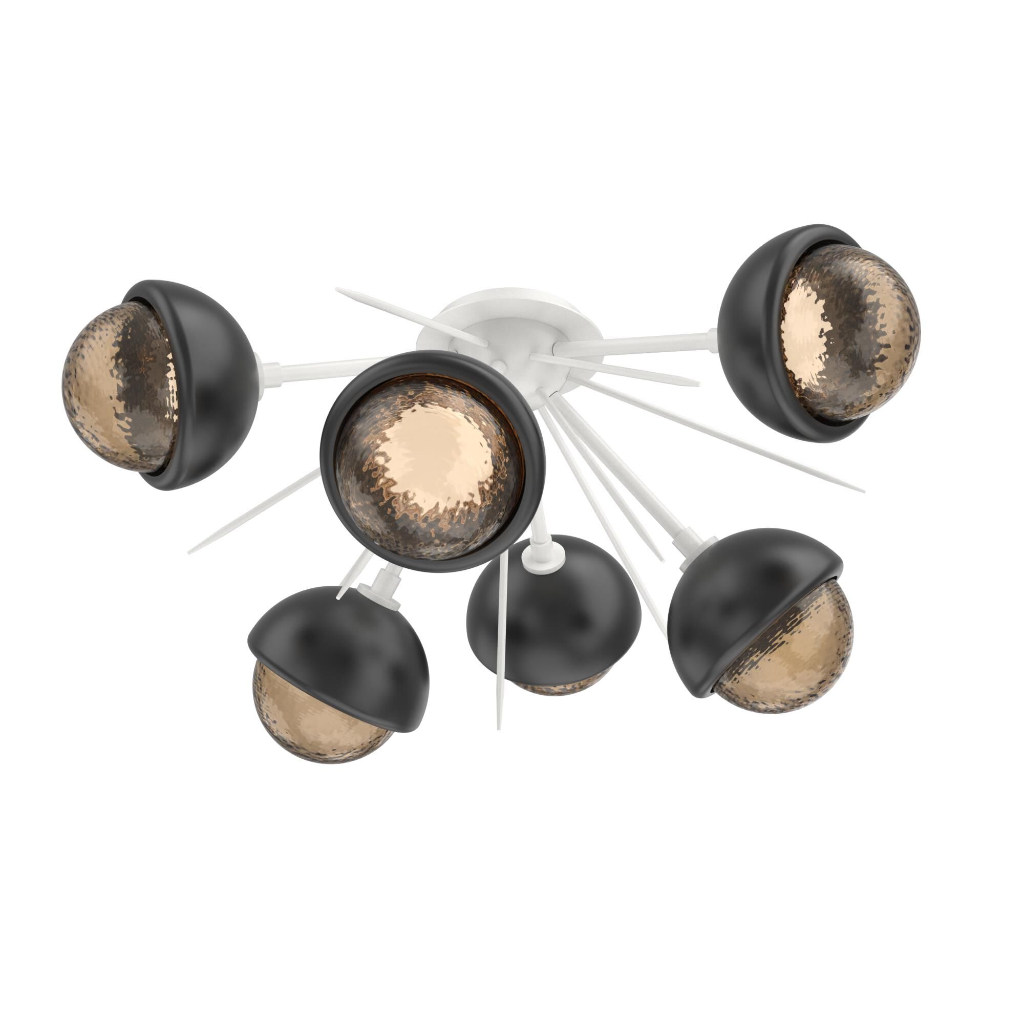 Levi Wilson Cabochon 28 Inch Semi Flush Mount by Hammerton Studio