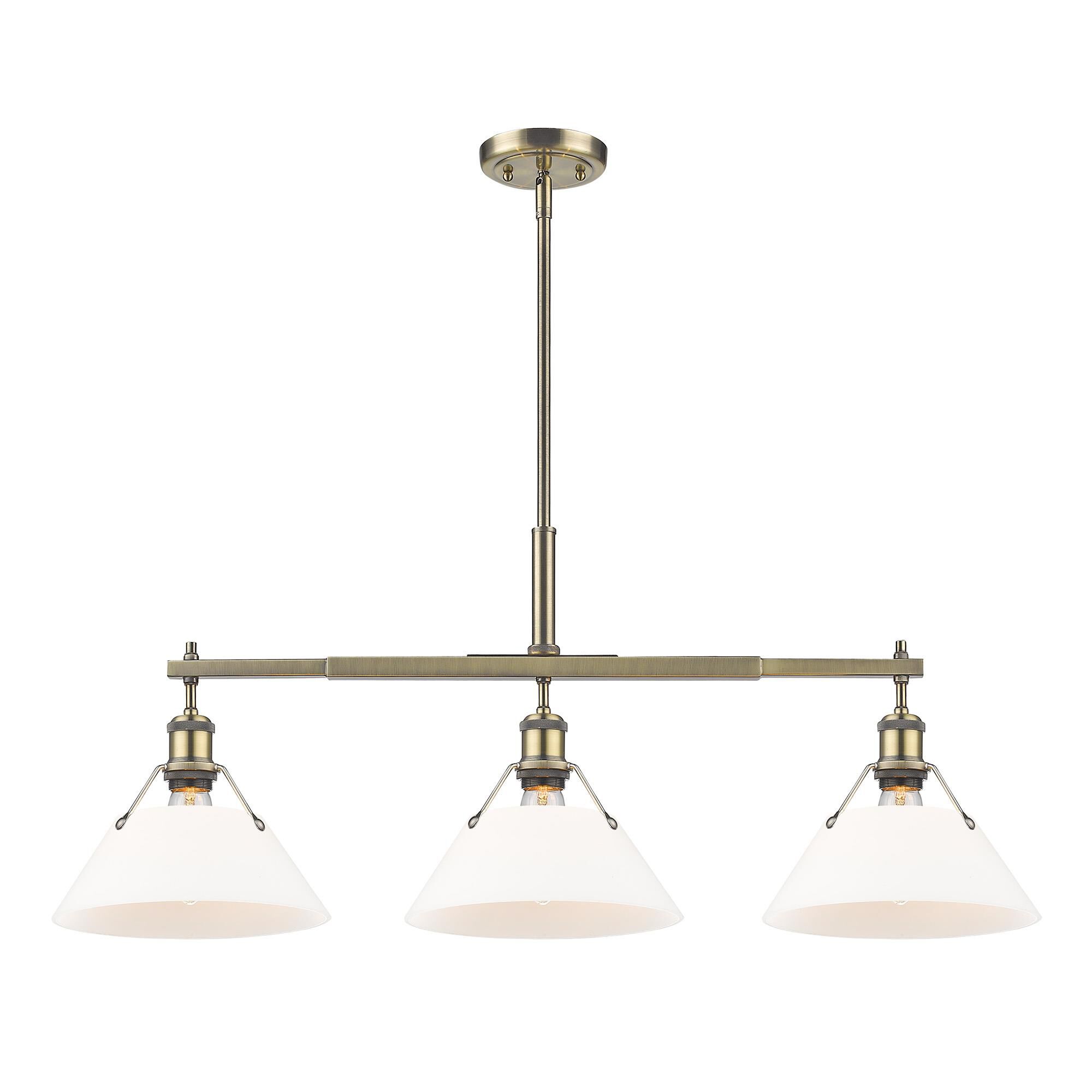 Orwell 36 Inch Linear Suspension Light by Golden Lighting