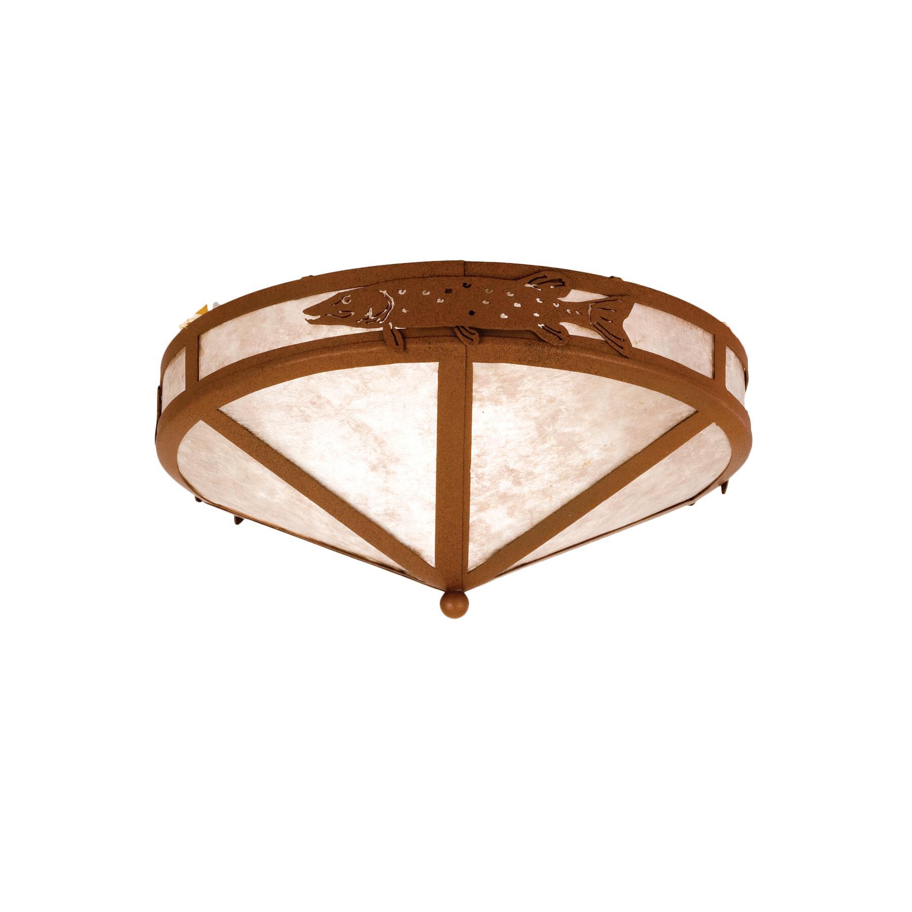 Pike 16 Inch 2 Light Flush Mount by Meyda Lighting