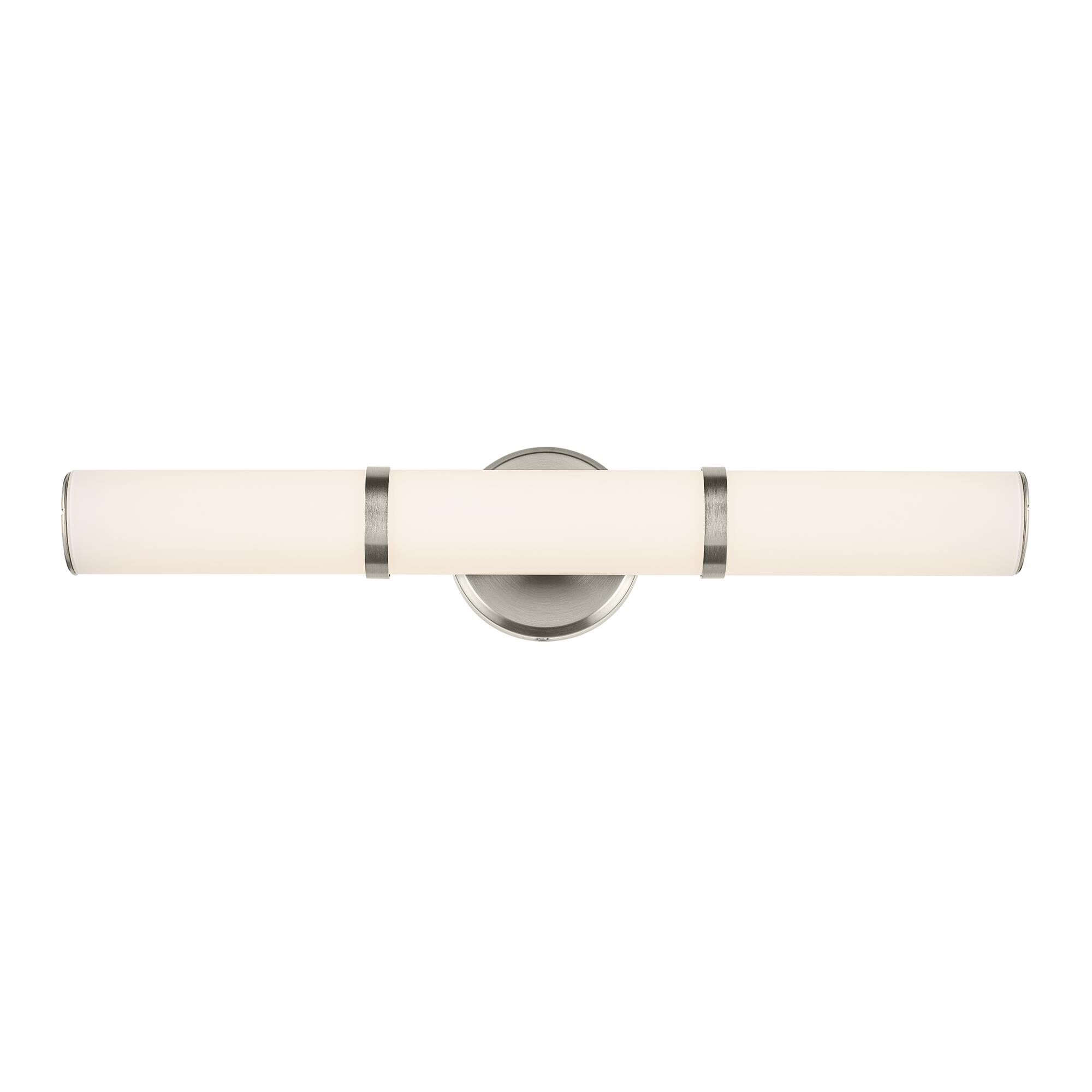 Shown in Brushed Nickel finish and Clear with Painted White Inside glass