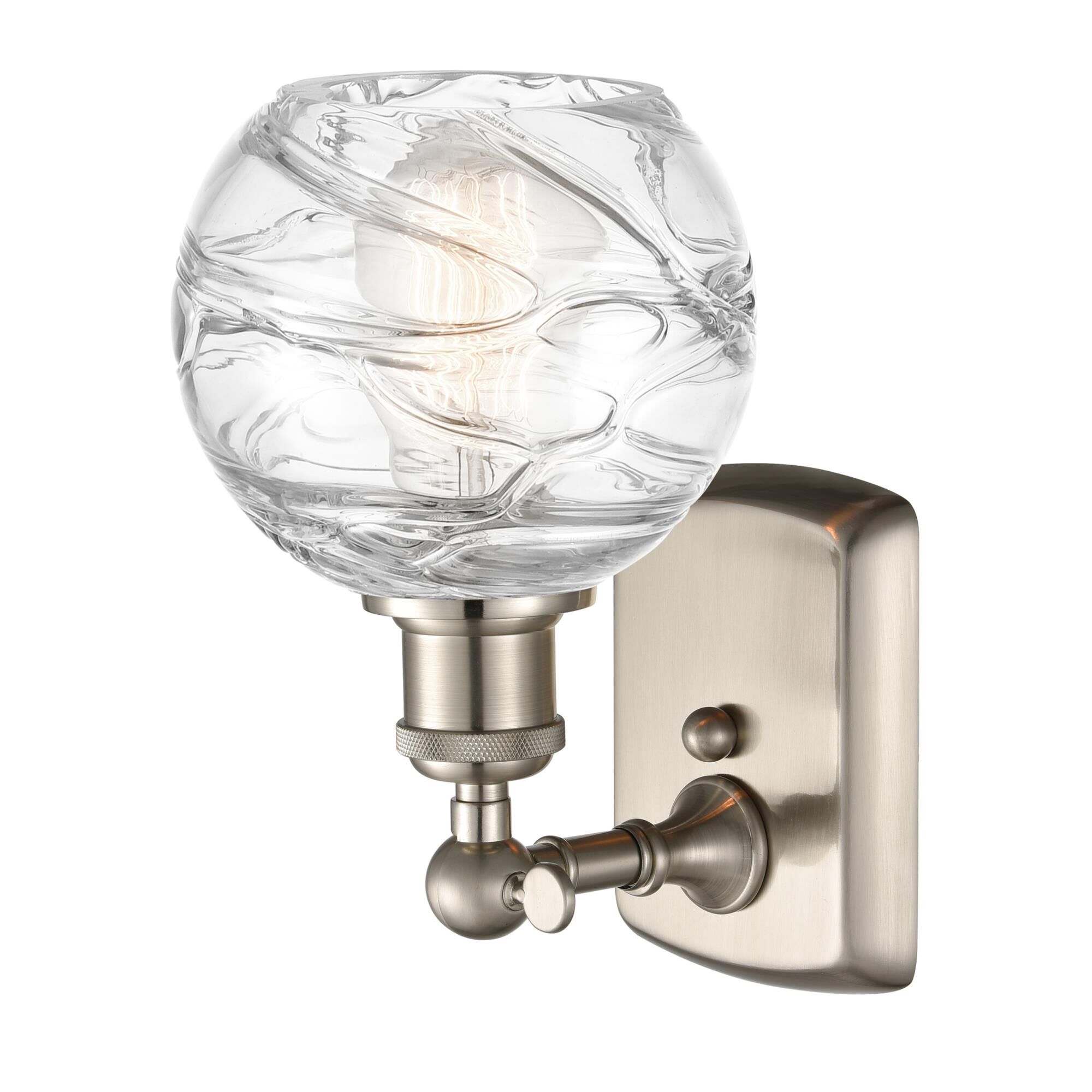 Shown in Brushed Satin Nickel finish and Sphere glass and Glass shade