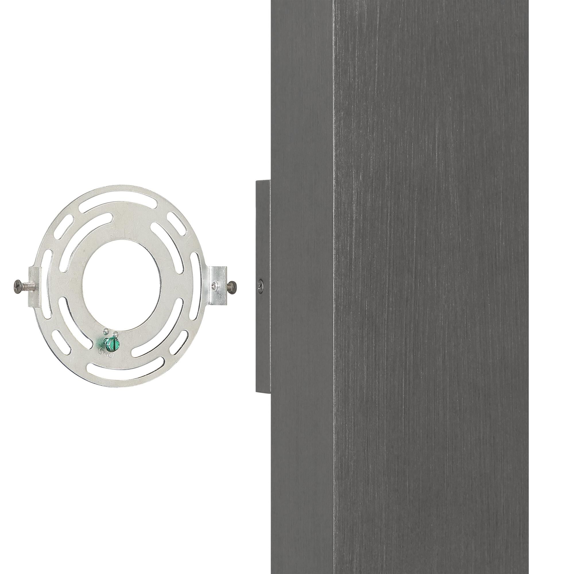 Shown in Graphite finish and Clear Acrylic glass