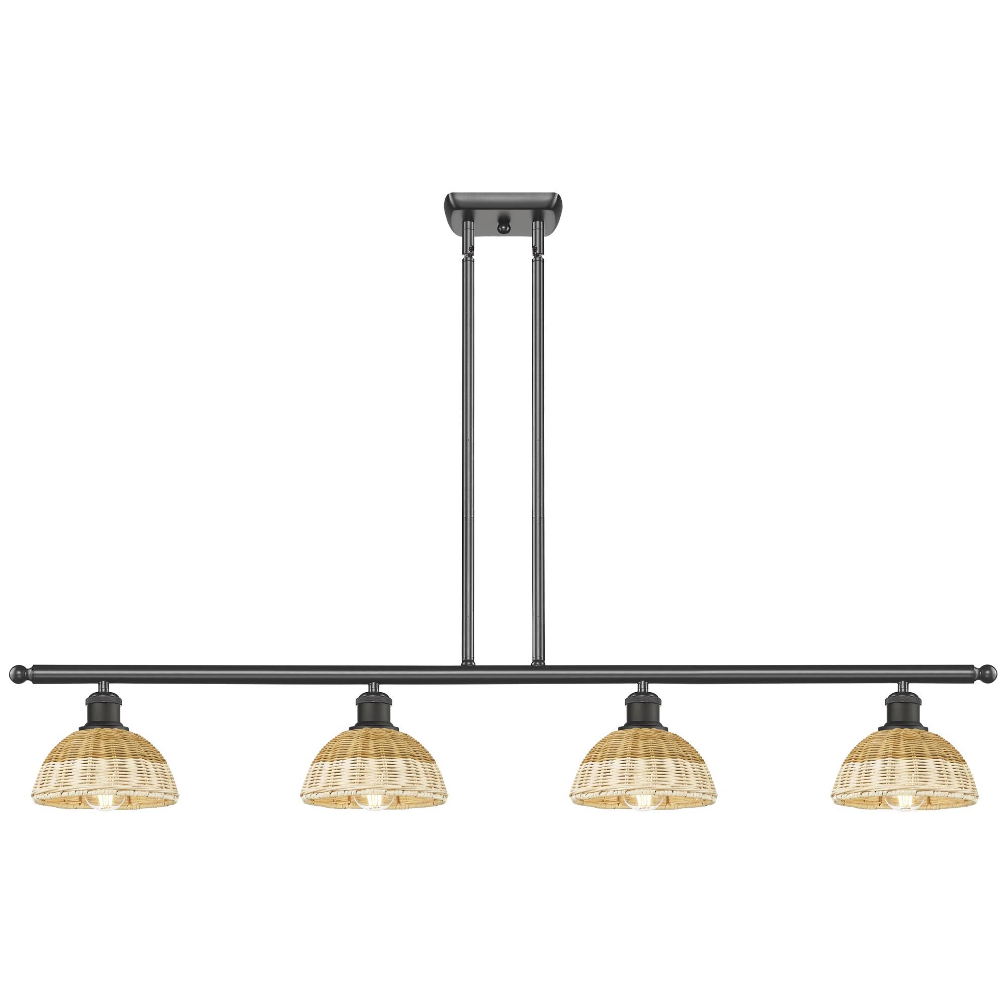 Shown in Oil Rubbed Bronze finish and Natural shade