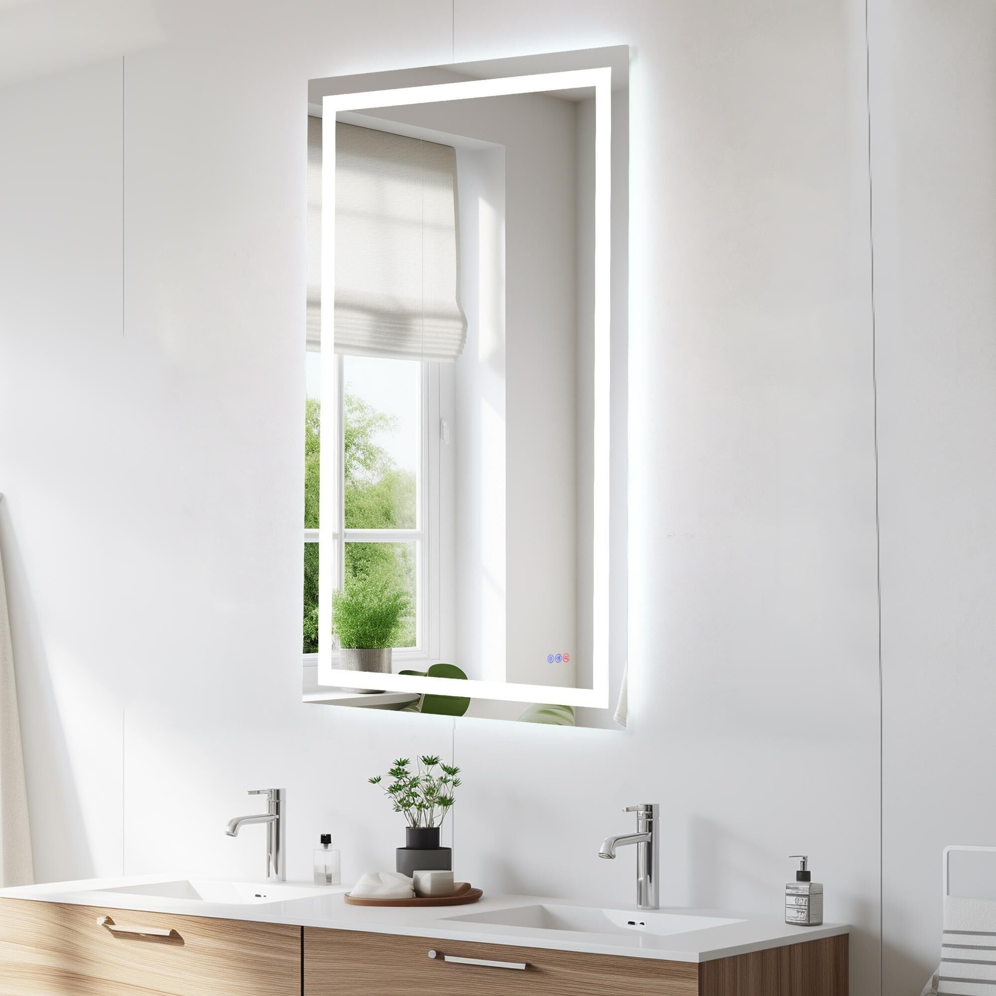 Riven 60 Inch LED Lighted Mirror by Elegant Dcor