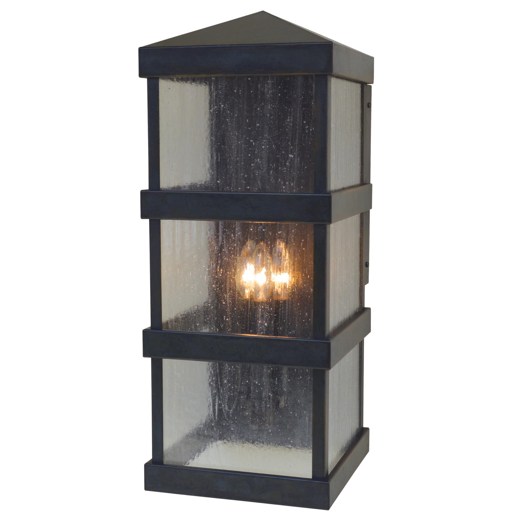 Barcelona 24 Inch Tall 3 Light Outdoor Wall Light by Arroyo Craftsman
