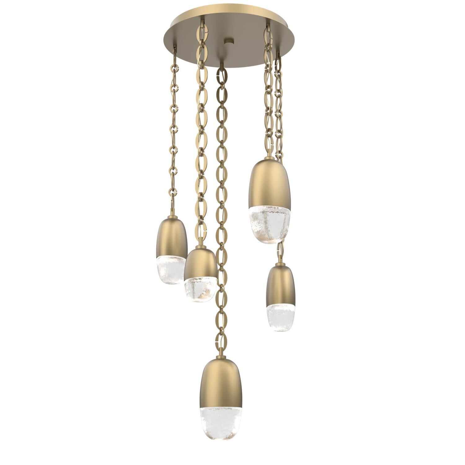Levi Wilson Pebble 19 Inch Multi Light Pendant by Hammerton Studio