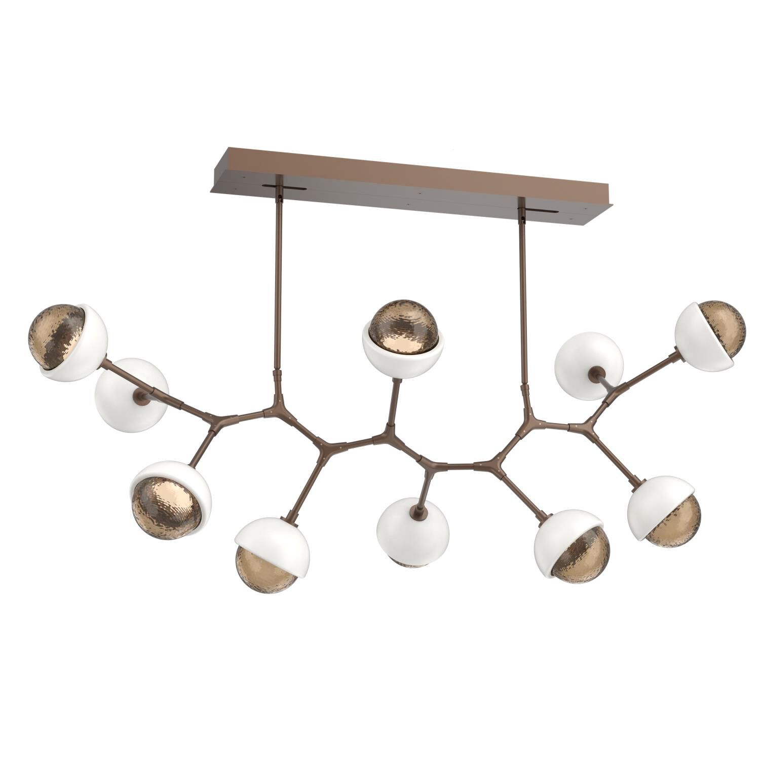 Levi Wilson Cabochon 56 Inch Linear Suspension Light by Hammerton Studio