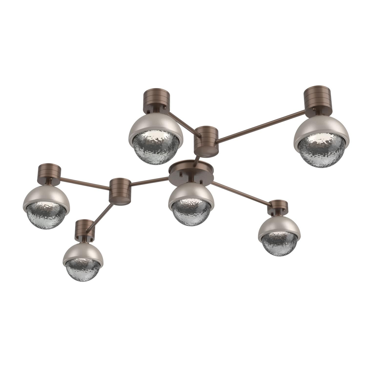 Levi Wilson Cabochon 41 Inch Flush Mount by Hammerton Studio