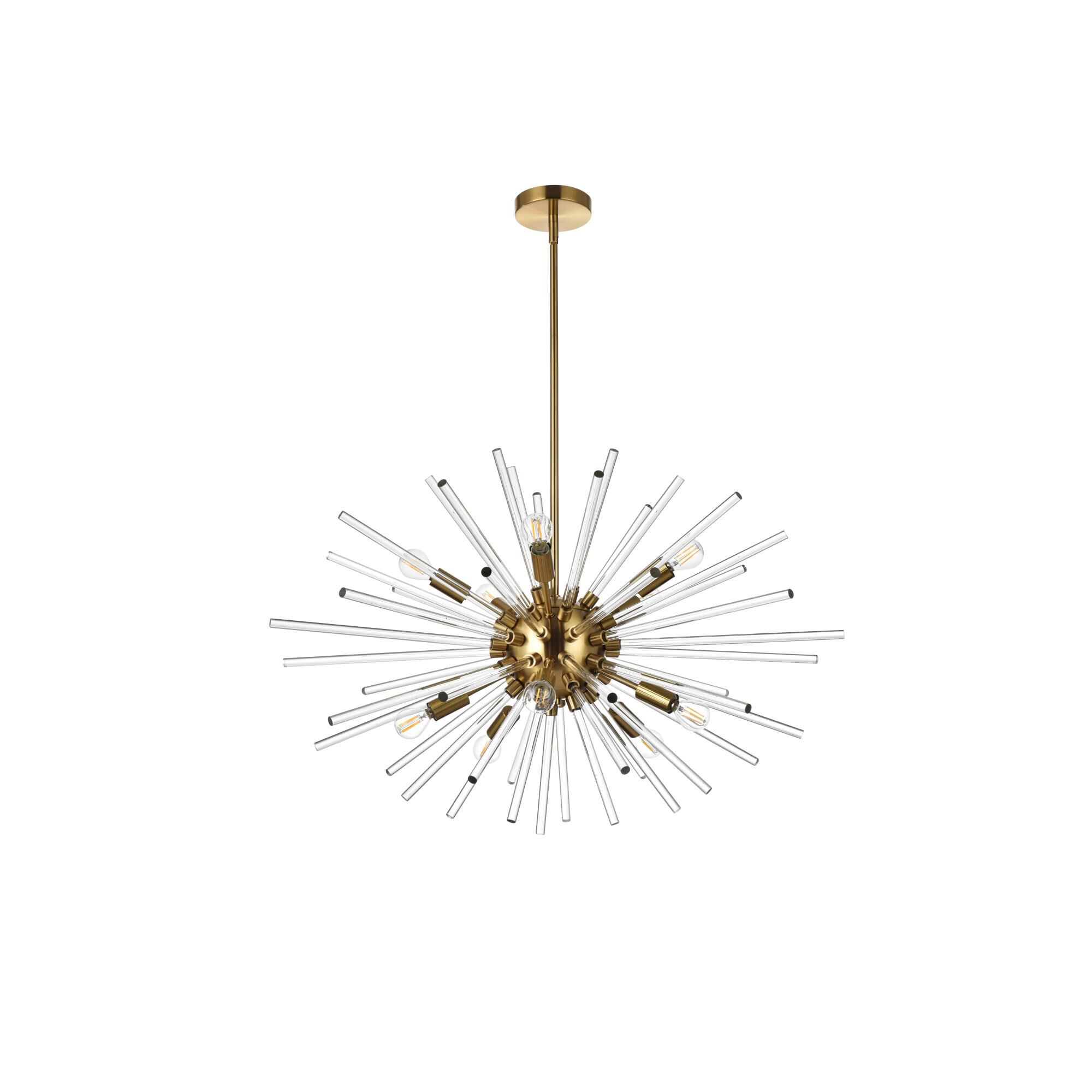 Sienna 32 Inch 10 Light Chandelier by Elegant Lighting