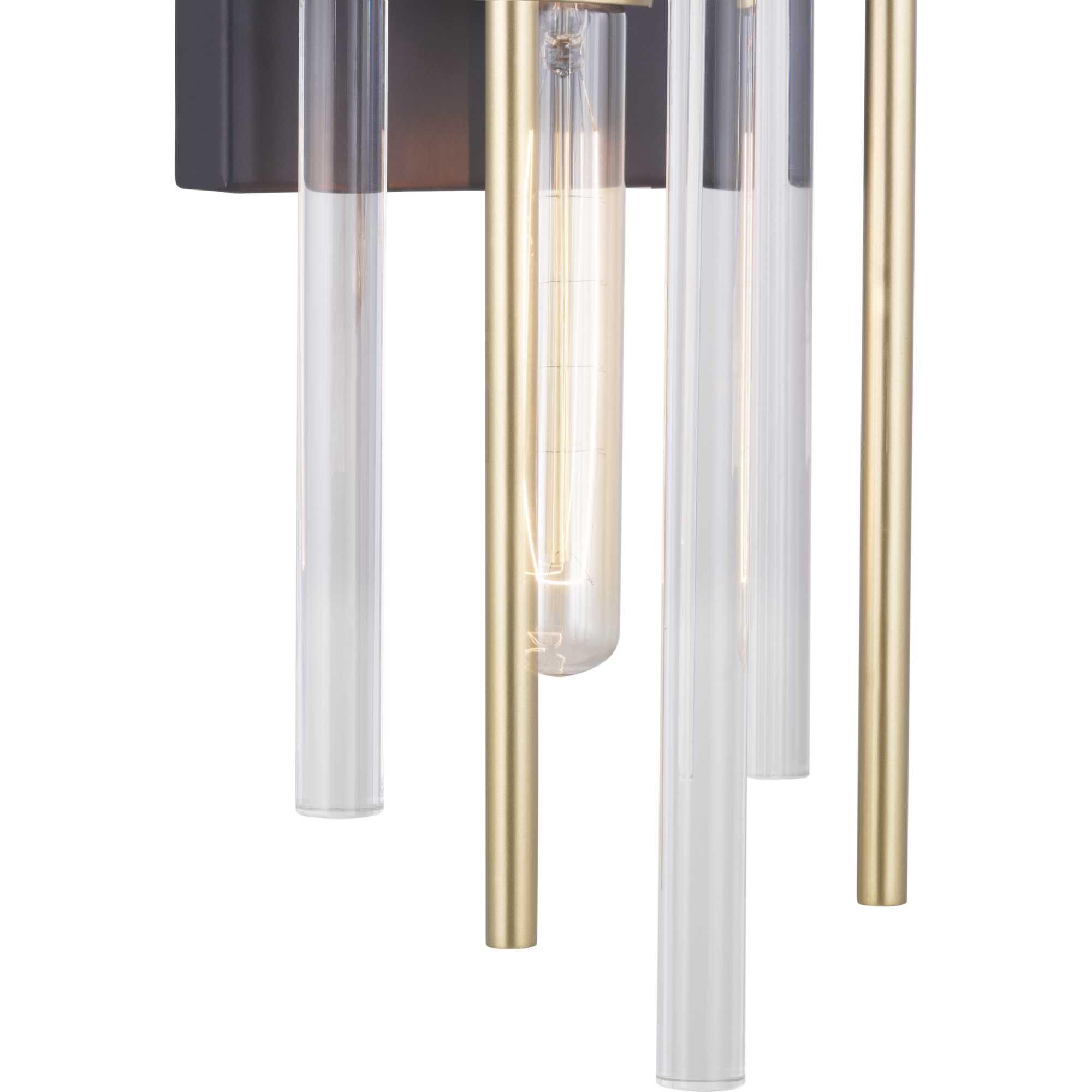 Shown in Black finish and Clear glass