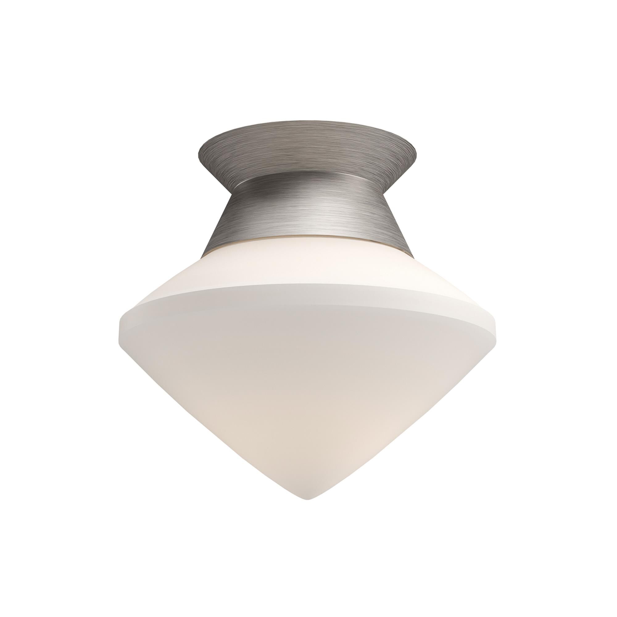 Shown in Brushed Nickel finish and Opal Matte glass