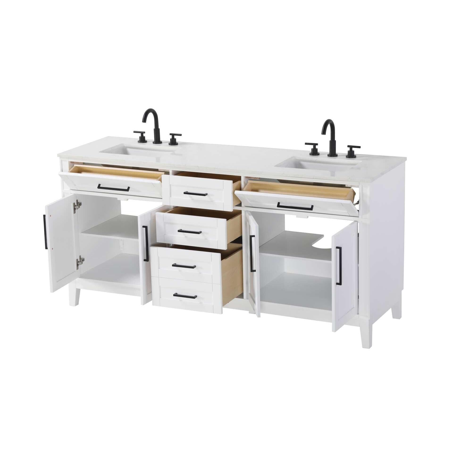 Shown in White finish