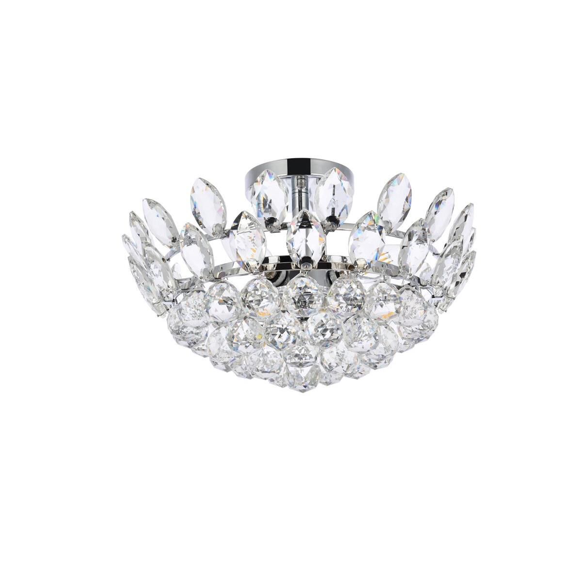 Shown in Chrome finish and Royal Cut Clear crystal