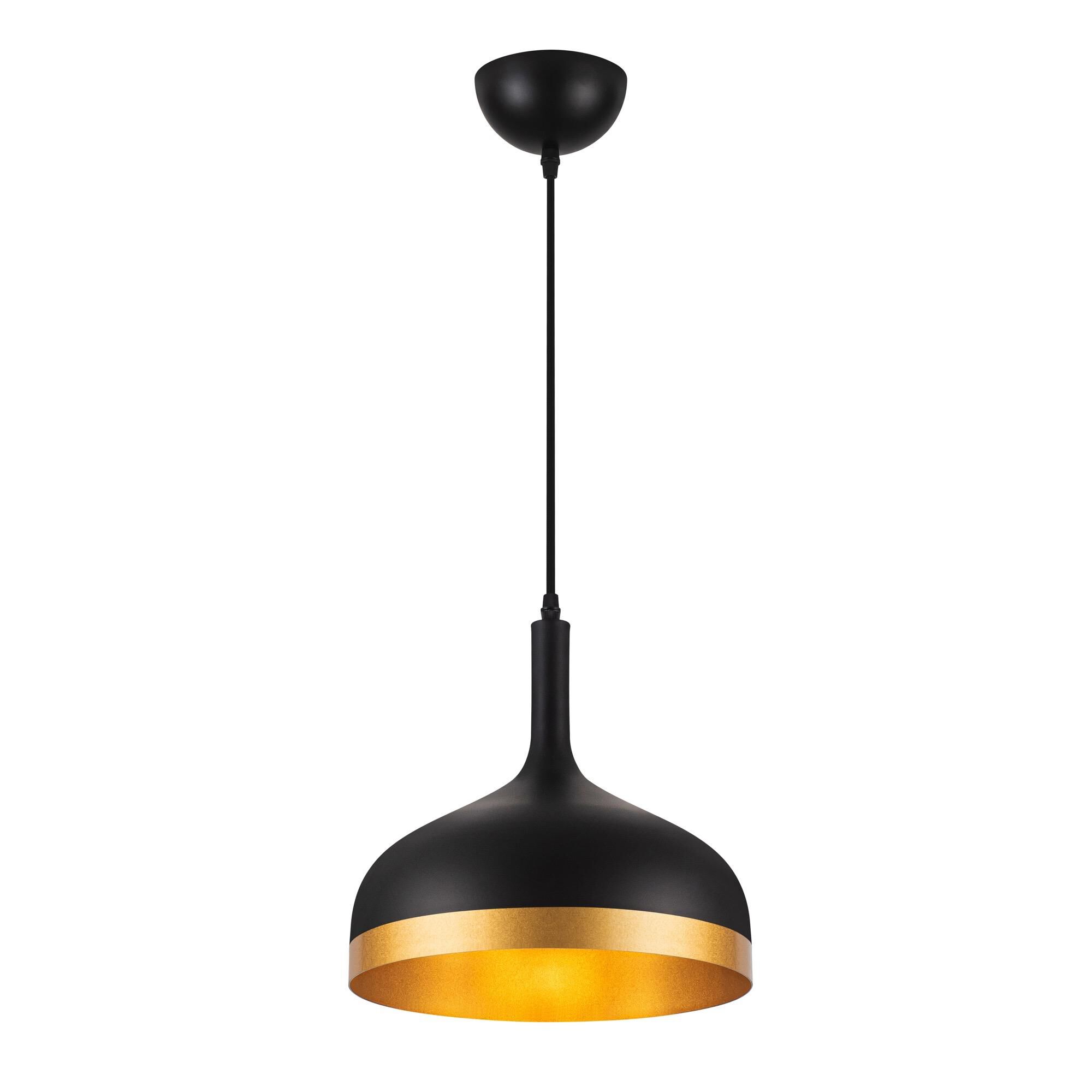 Shown in Black & Gold finish and Aluminium shade