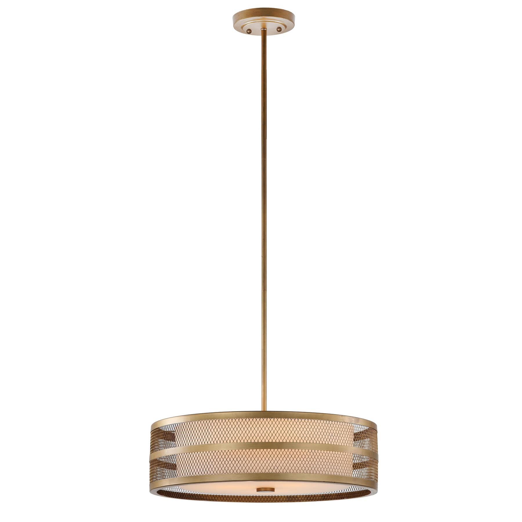 Greta Veil Adjustable 19 Inch LED Large Pendant by Safavieh