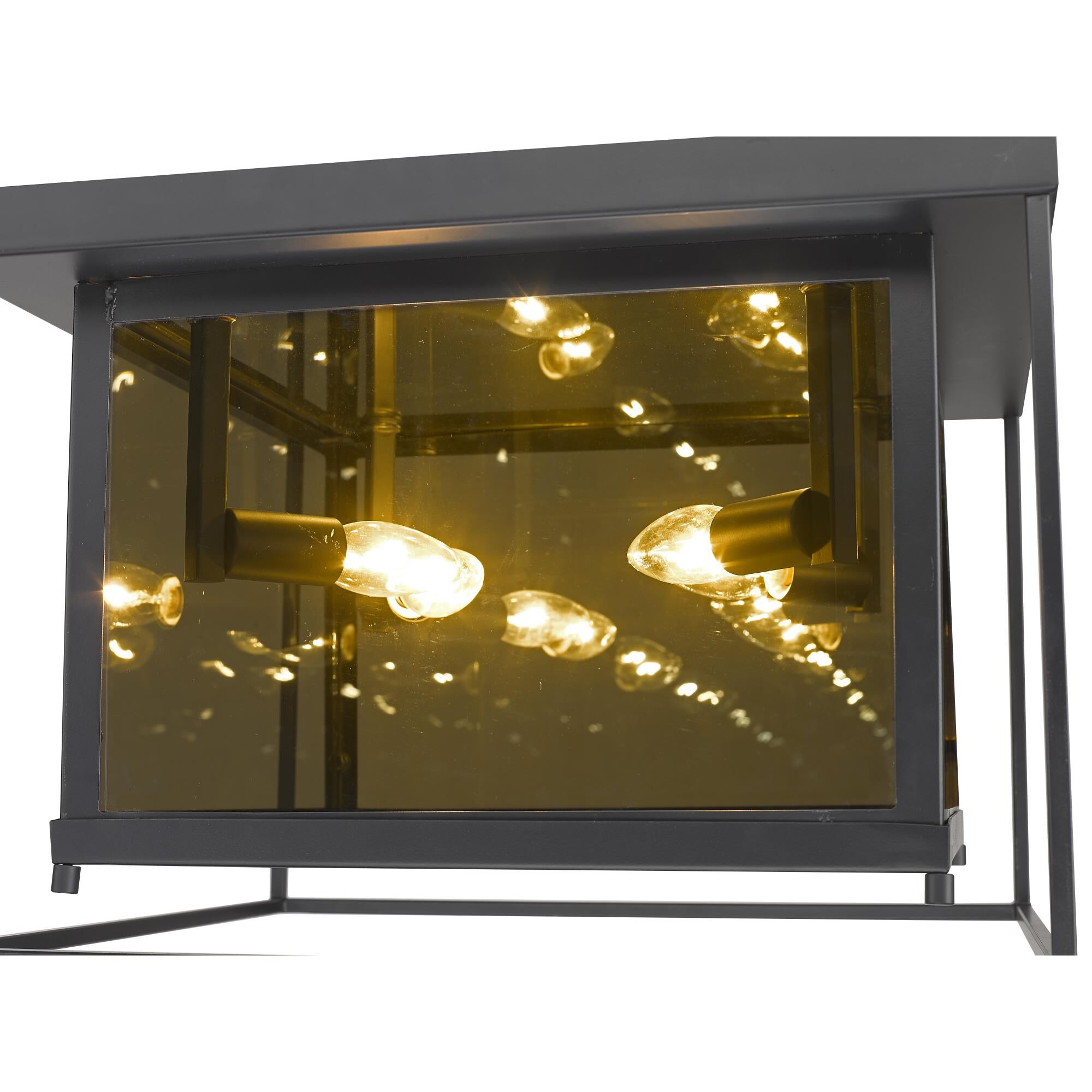 Shown in Misty Charcoal finish and Mirror glass and Mirror Glass shade