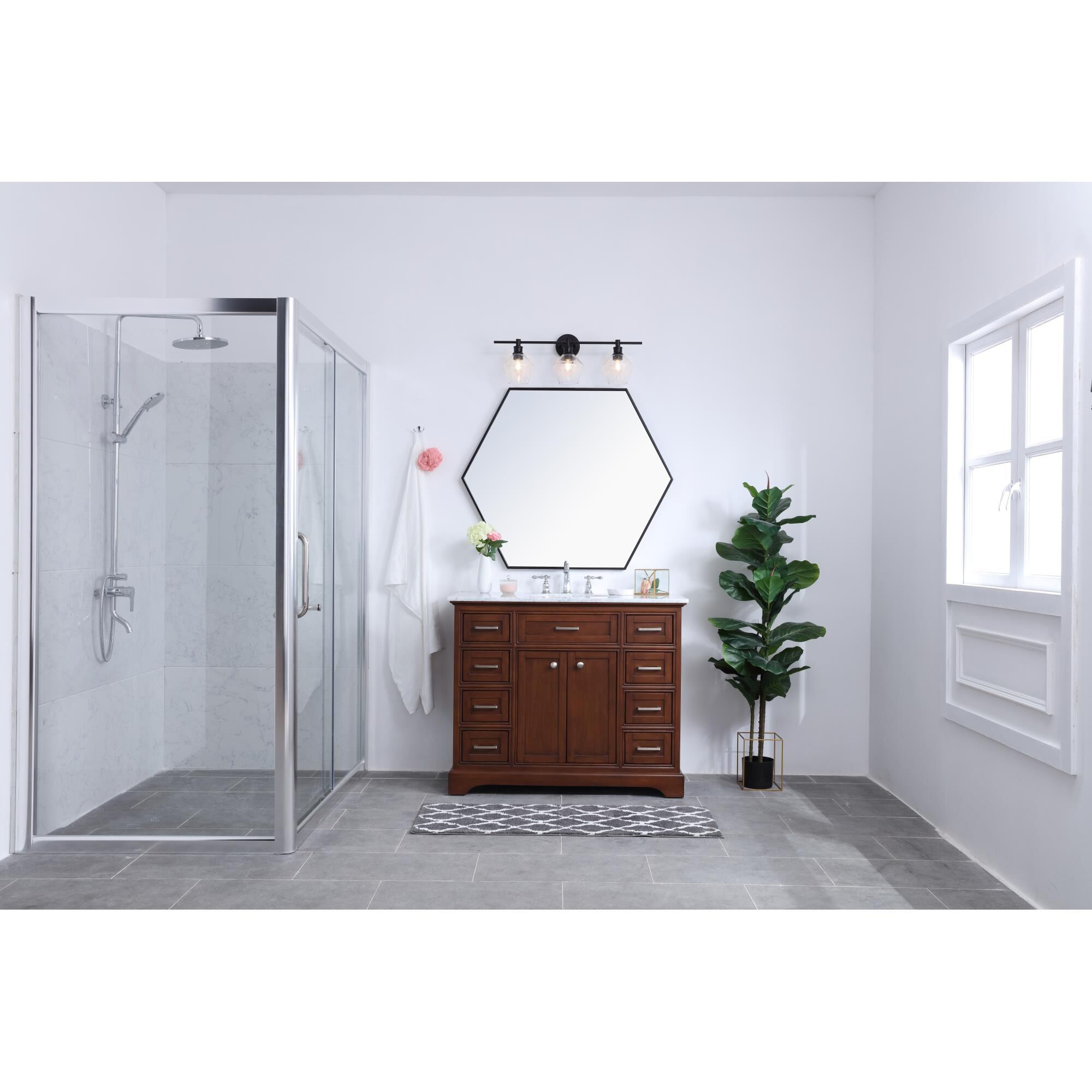 Shown in Black finish