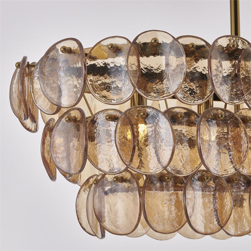 Uroko Medium Linear Chandelier by Kalco