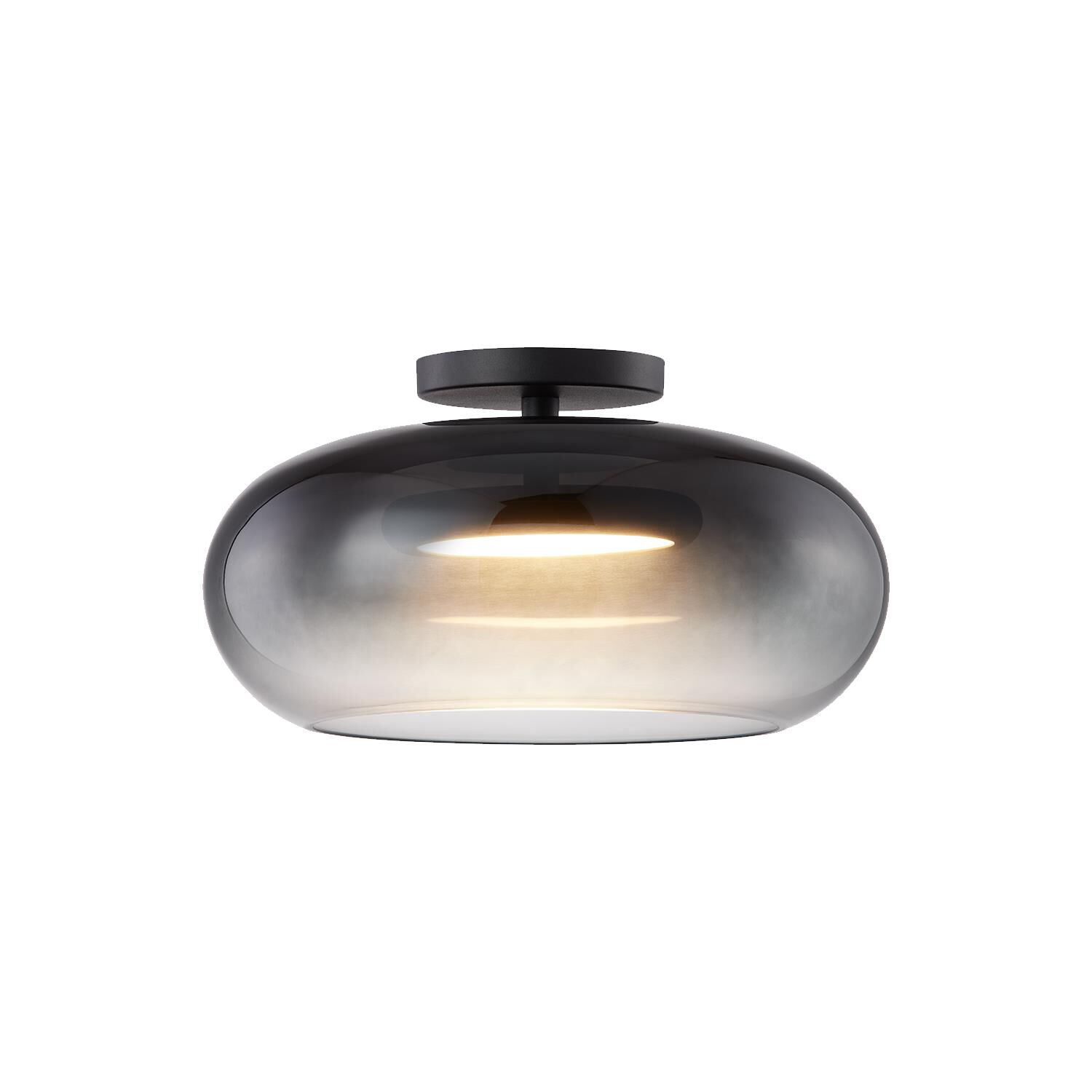 Trinity 14 Inch 1 Light LED Semi Flush Mount by Kuzco Lighting