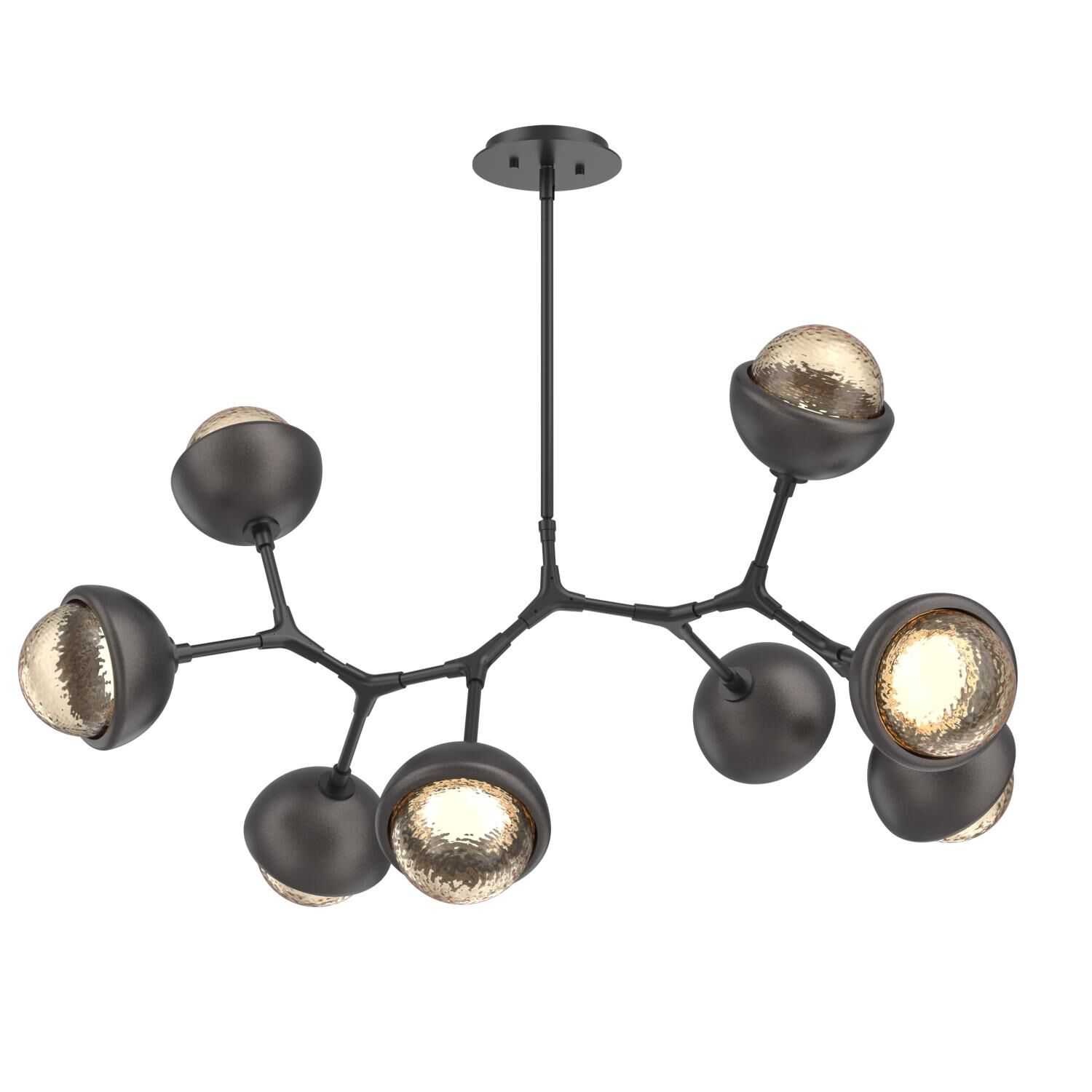 Shown in Matte Black finish and Amber glass and Graphite accent