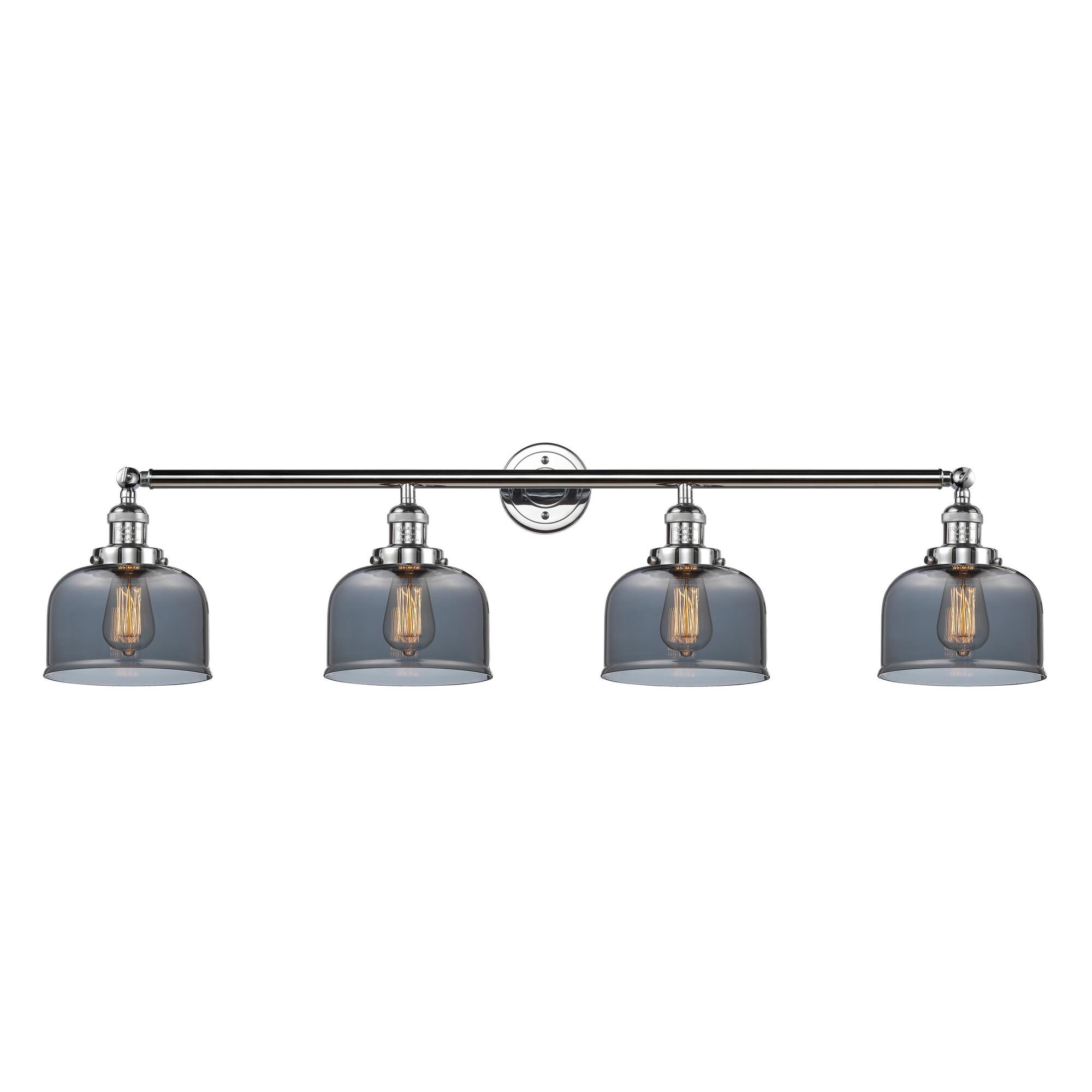 Shown in Polished Chrome finish and Plated Smoked glass