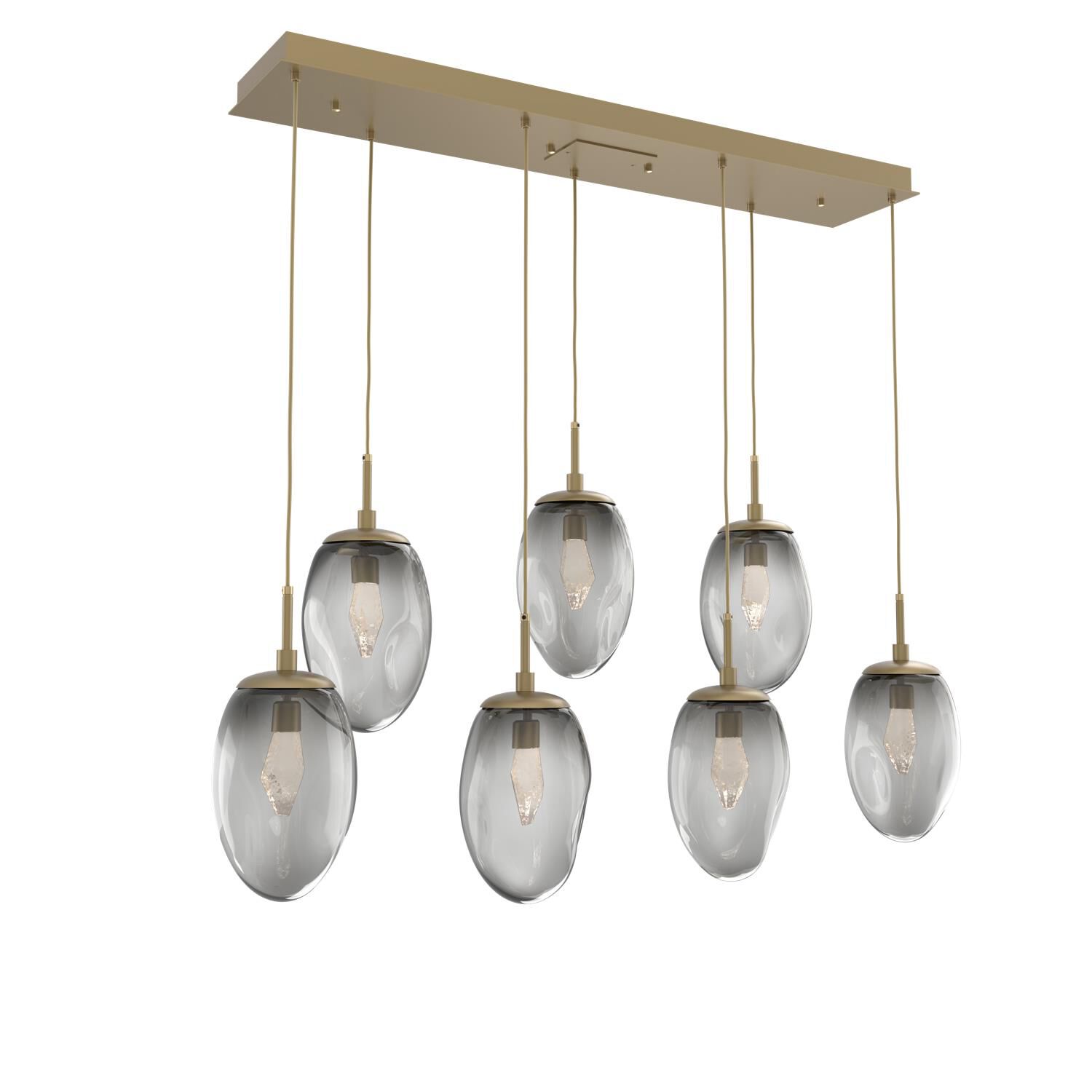 Levi Wilson Nebula 50 Inch 7 Light LED Linear Suspension Light by Hammerton Studio