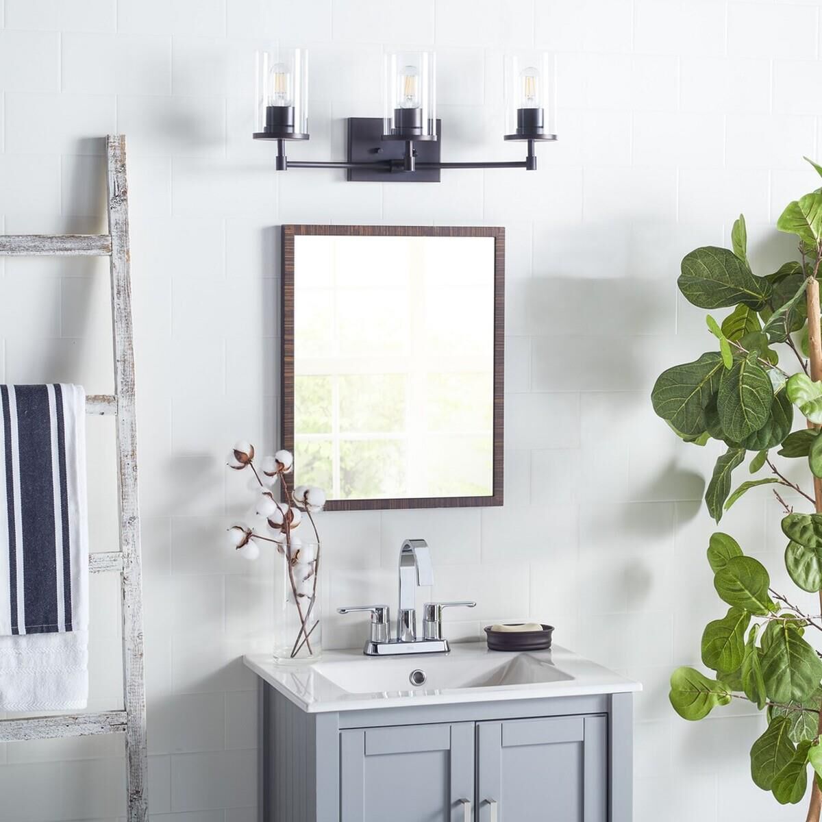 Ronsa 23 Inch 3 Light LED Bath Vanity Light by Safavieh