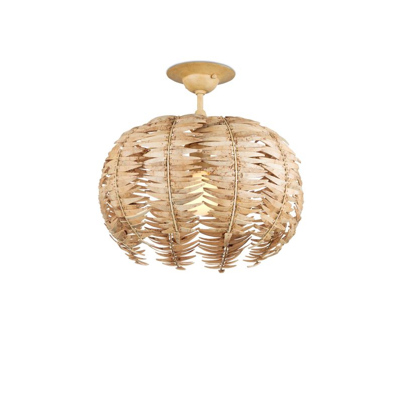 Tiptur 16 Inch Semi Flush Mount by Currey and Company