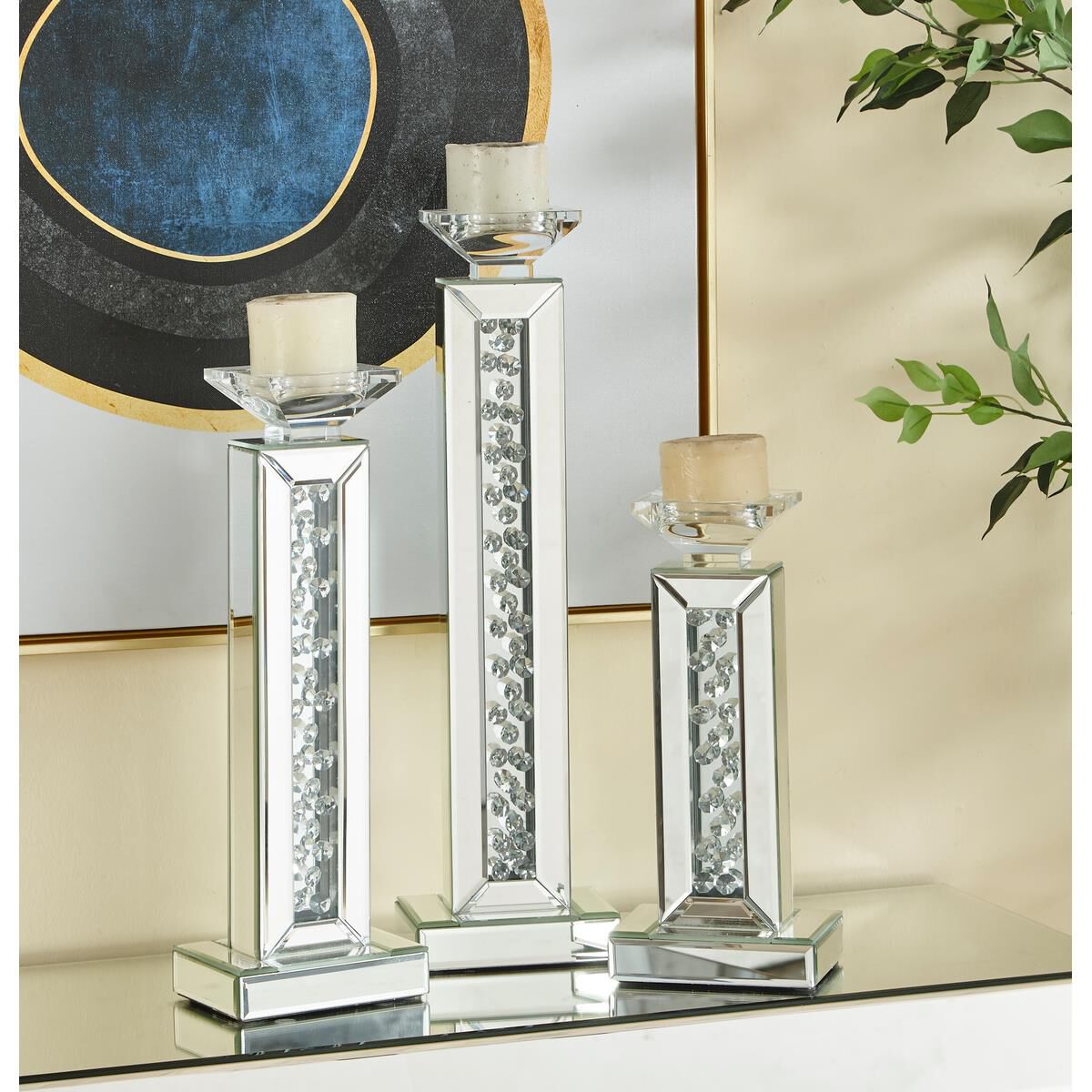 Sparkle Candle Holder by Elegant Decor