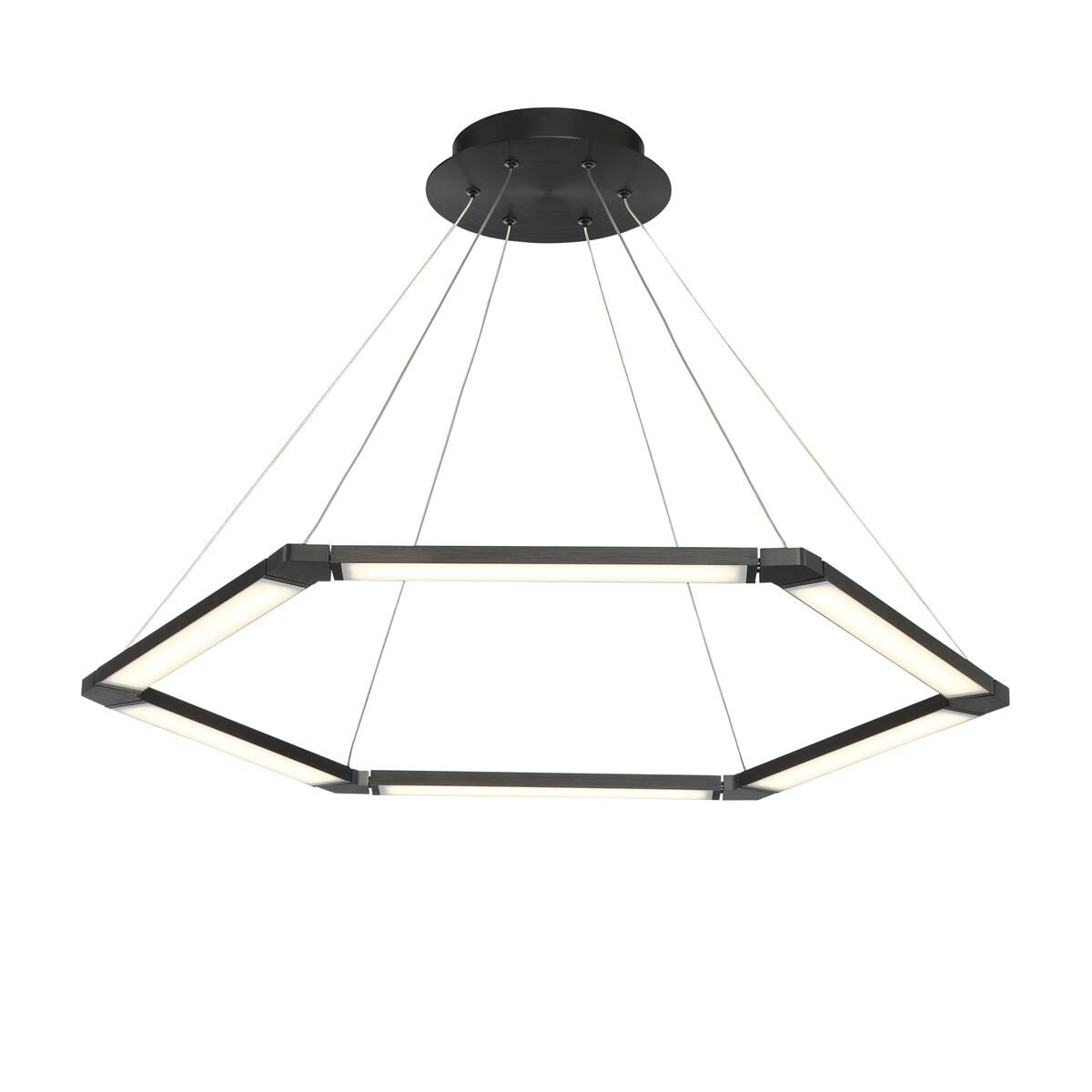 Lune 32 Inch 6 Light LED Chandelier by dweLED