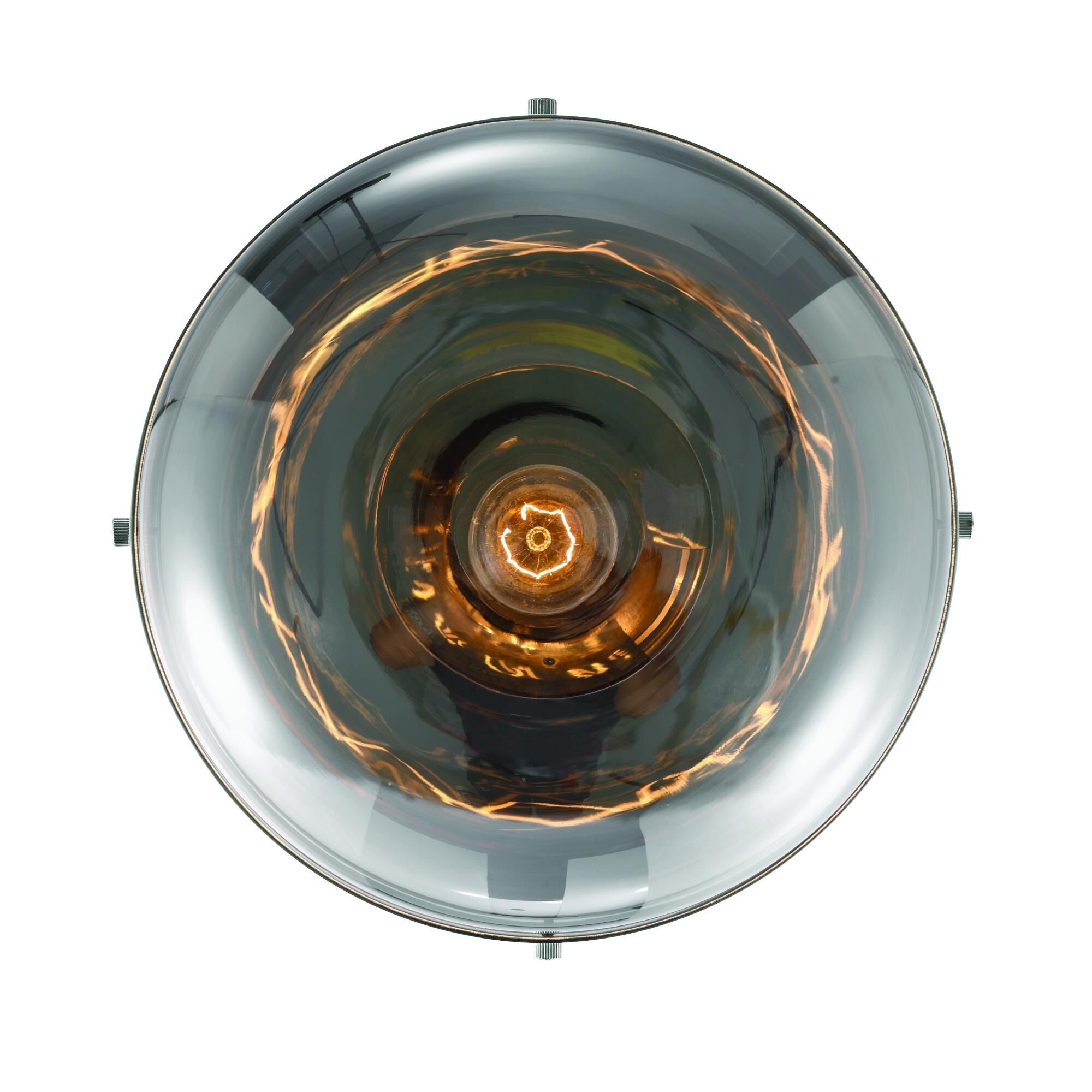 Shown in Nickel finish and Smoke  glass