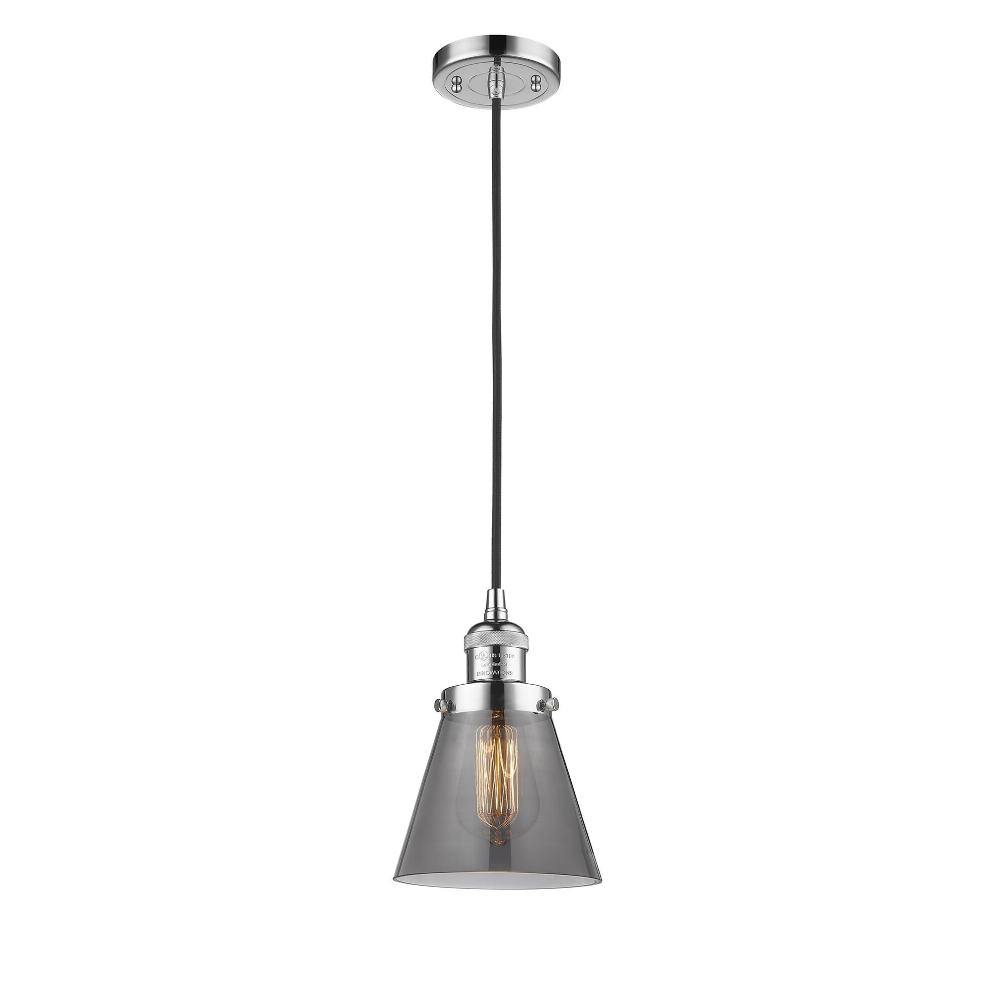 Shown in Polished Chrome finish and Light Smoke glass