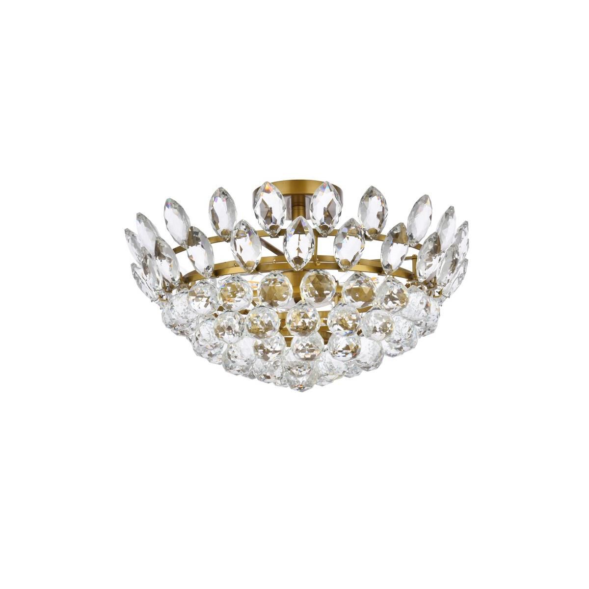 Emilia 18 Inch 5 Light Flush Mount by Elegant Lighting