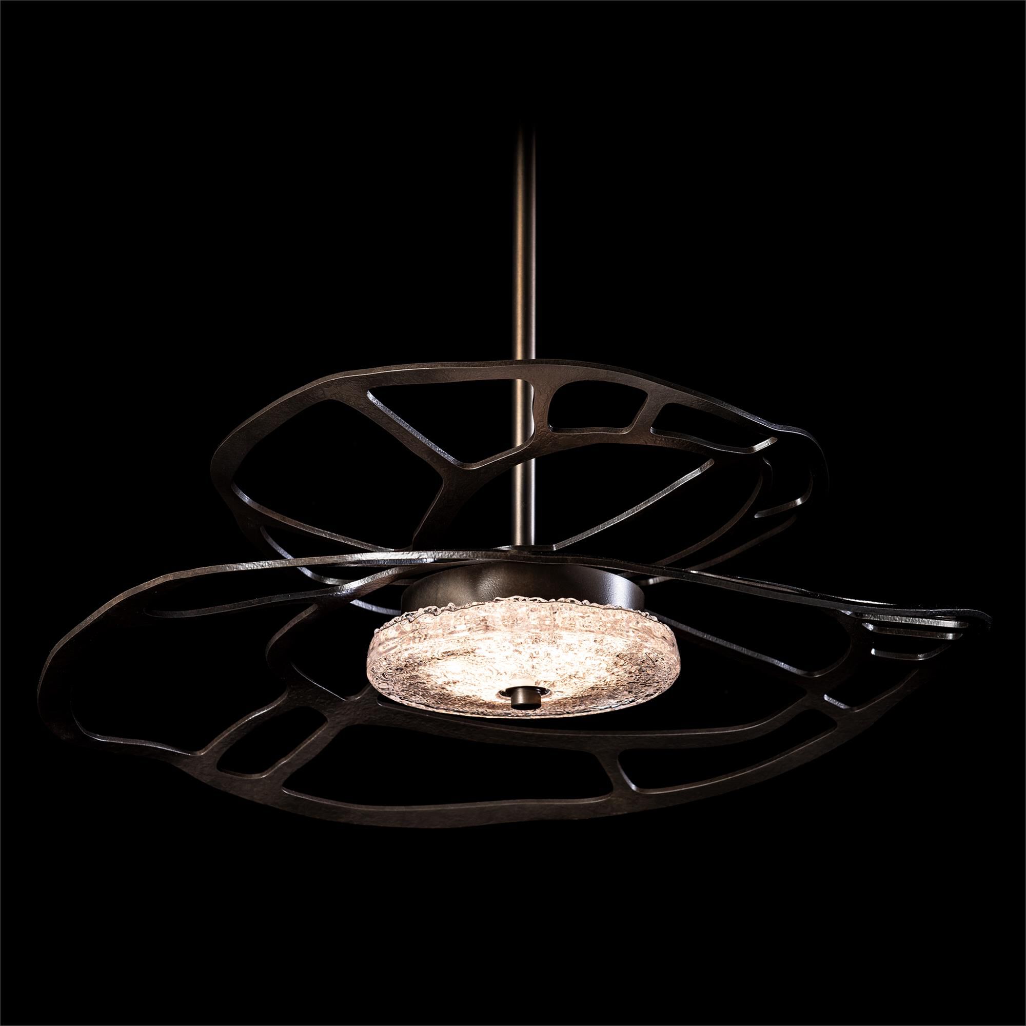 Shown in Dark Smoke finish and Clear glass