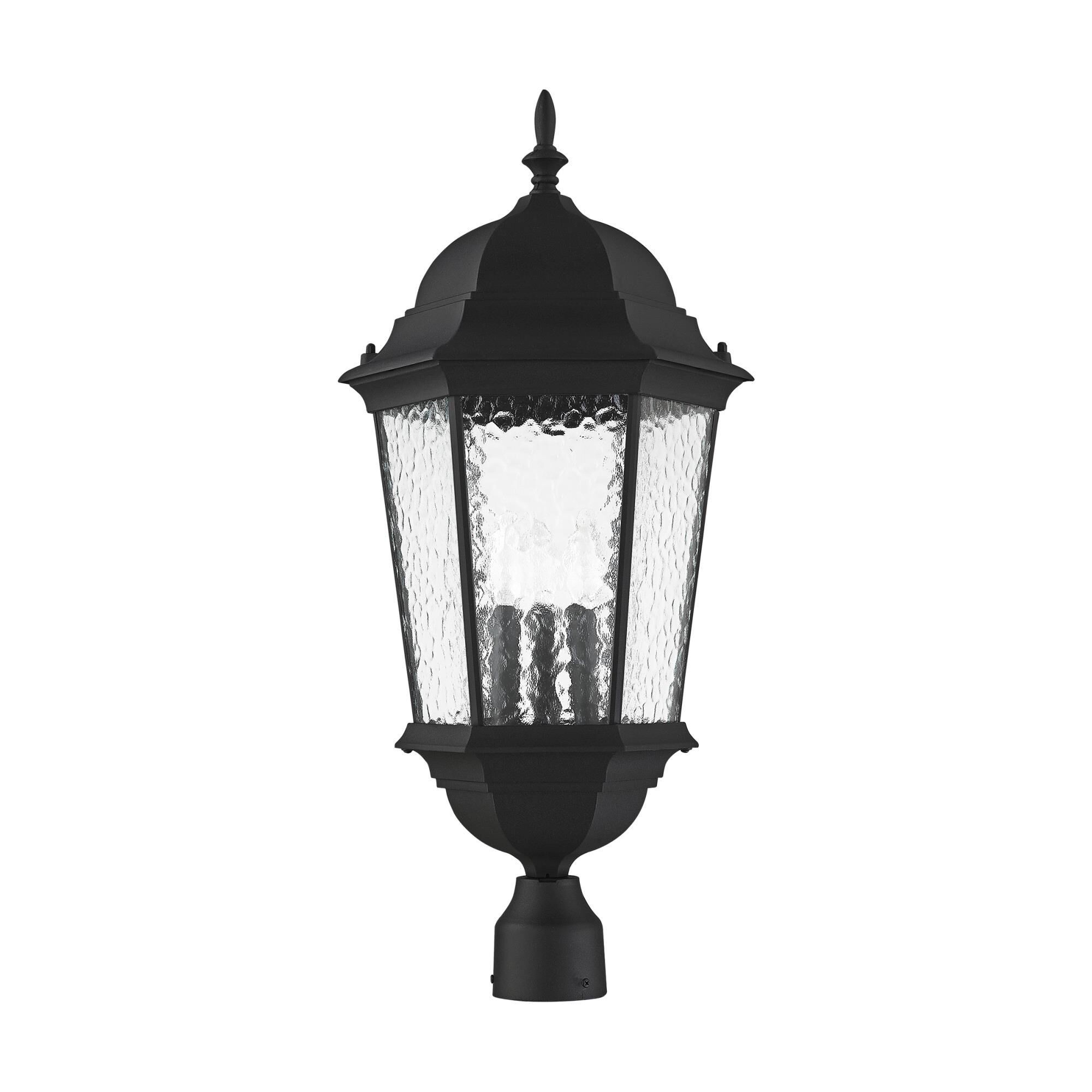 Hamilton 27 Inch Tall 3 Light Outdoor Post Lamp by Livex Lighting