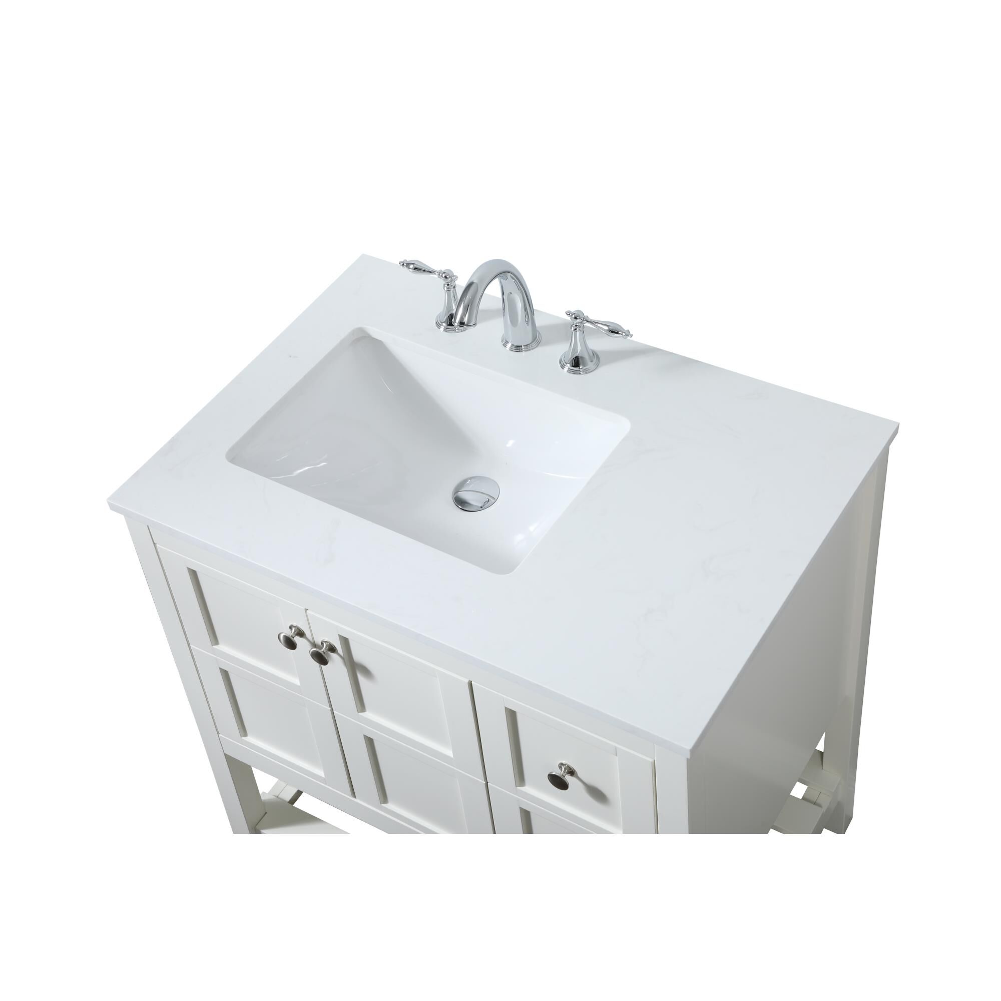 Shown in White finish