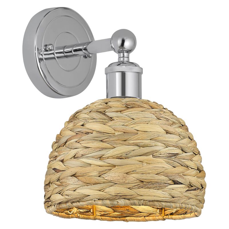 Bruno Marashlian Woven Rattan 11 Inch Wall Sconce by Innovations Lighting