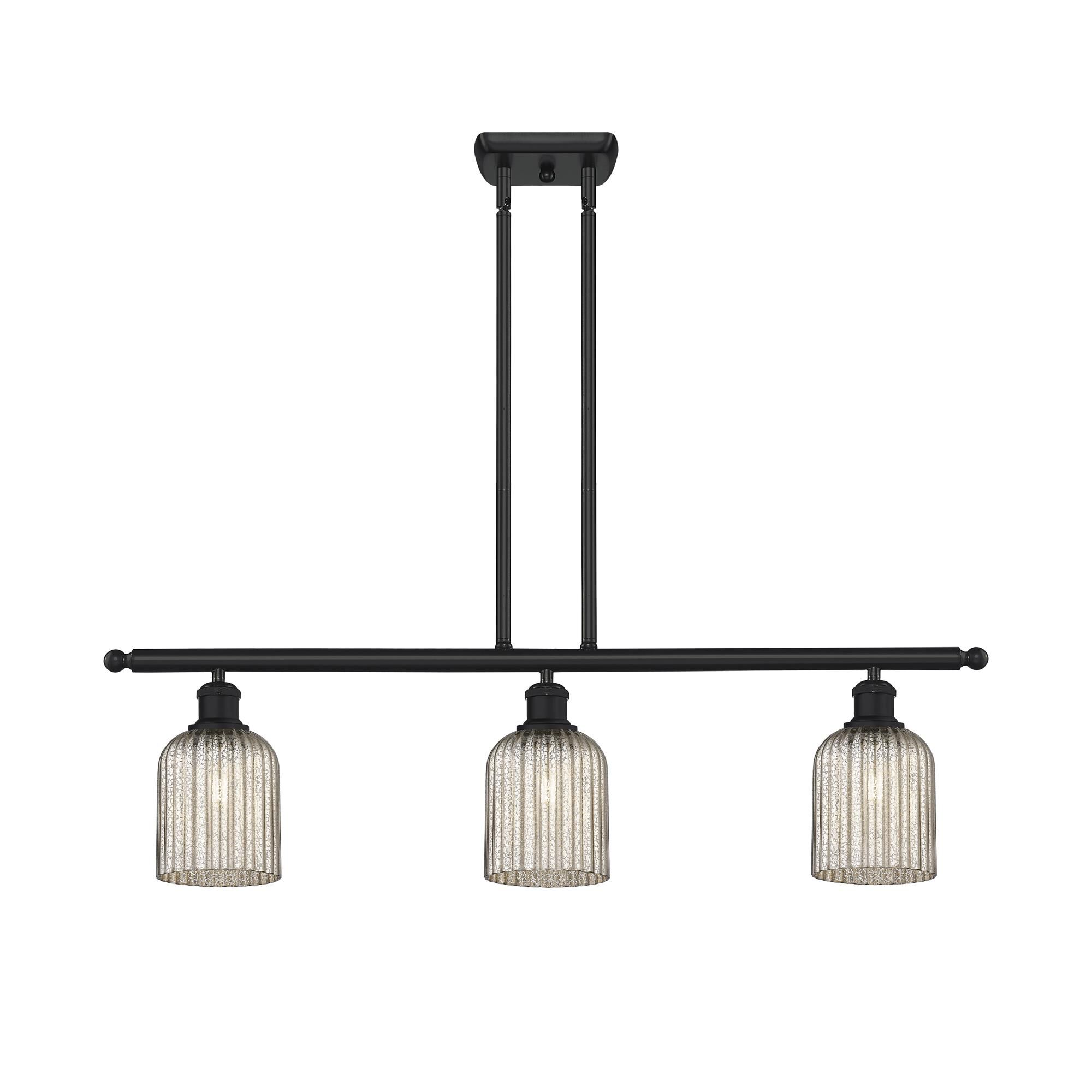 Shown in Matte Black finish and Mercury shade