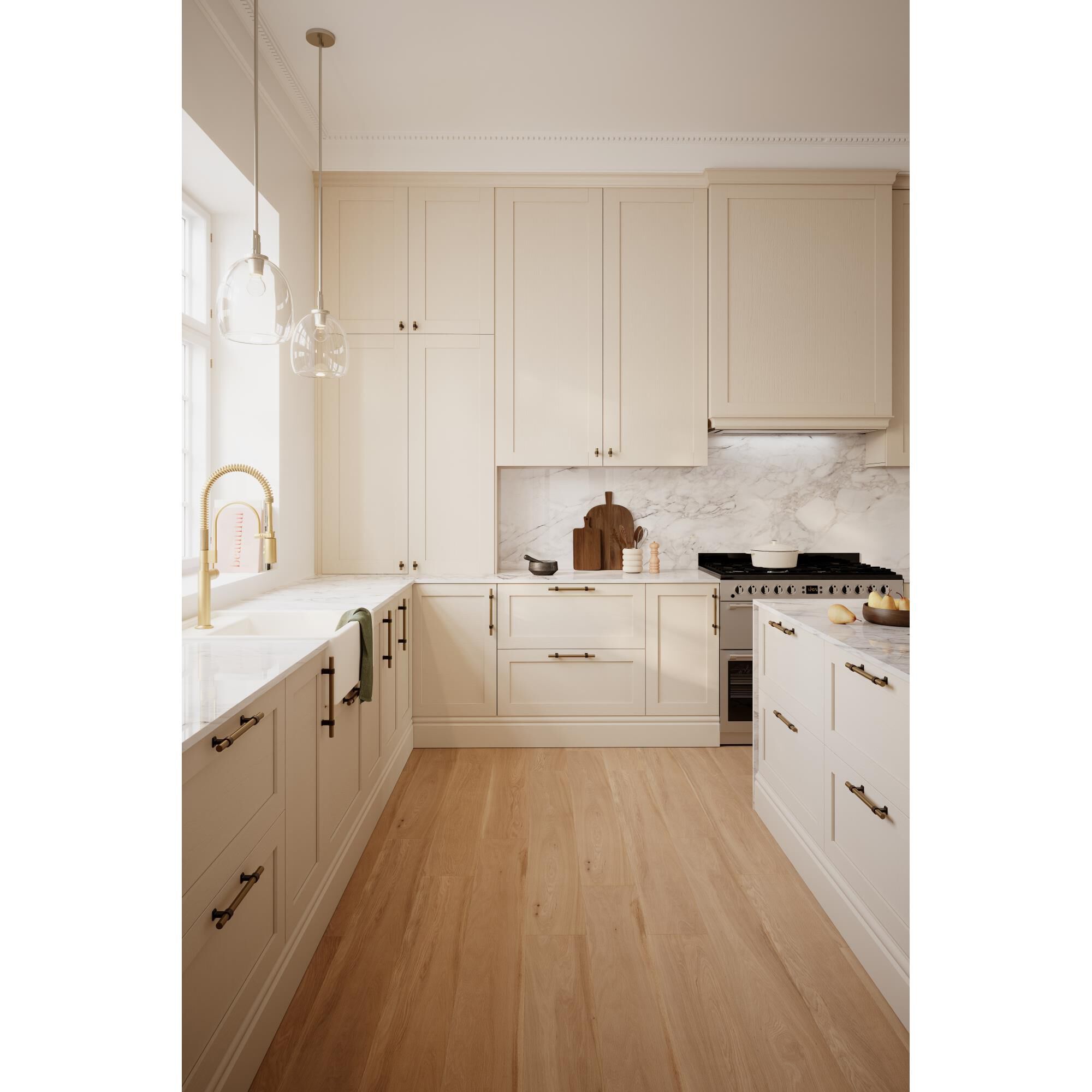 Shown in Brushed Nickel finish and Clear glass