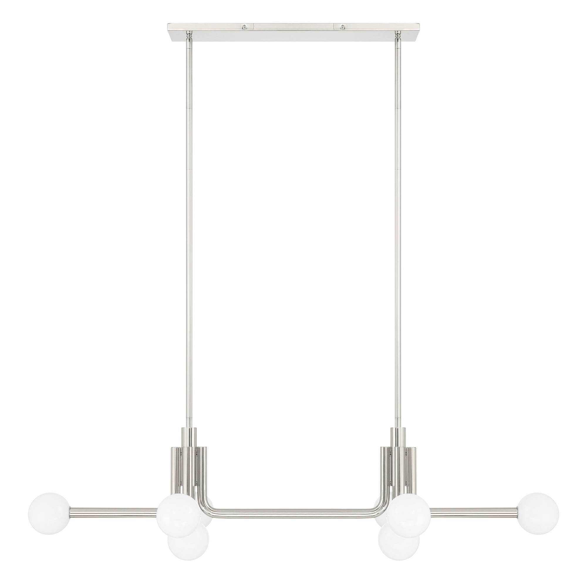 Shown in Polished Nickel finish and Opal glass