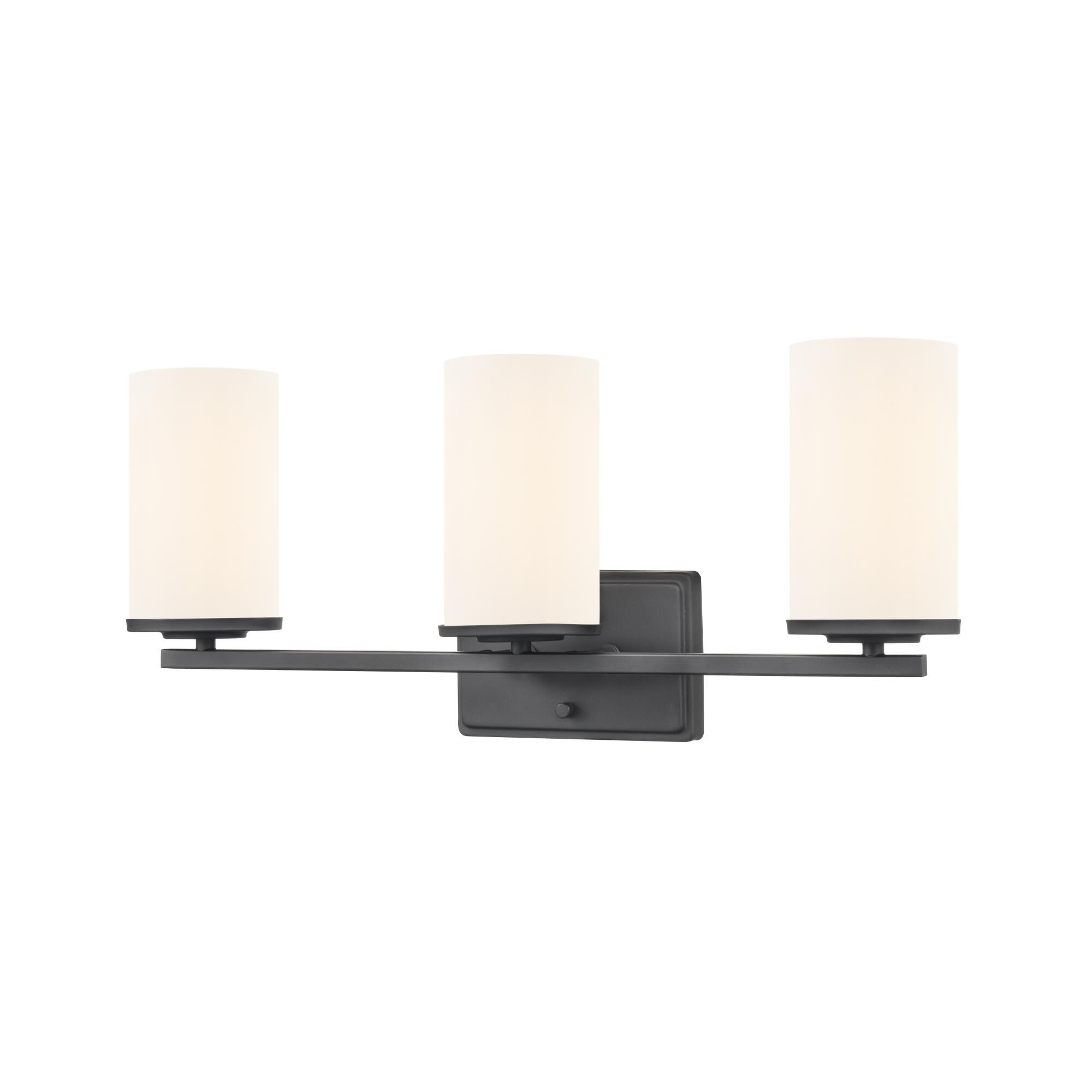 Shown in Matte Black finish and Etched White glass