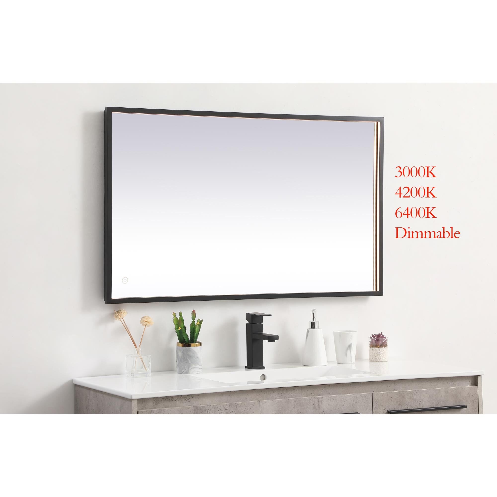 Pier LED Lighted Mirror by Elegant Decor