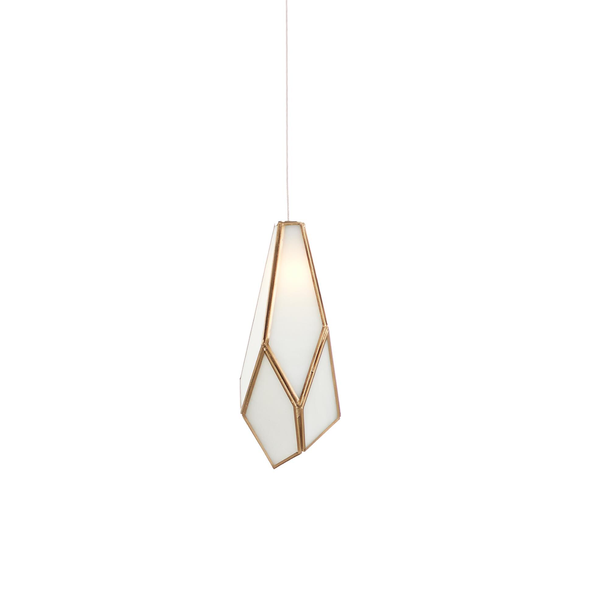 Shown in White/Antique Brass/Silver finish and White/Antique Brass/Glass/Iron shade