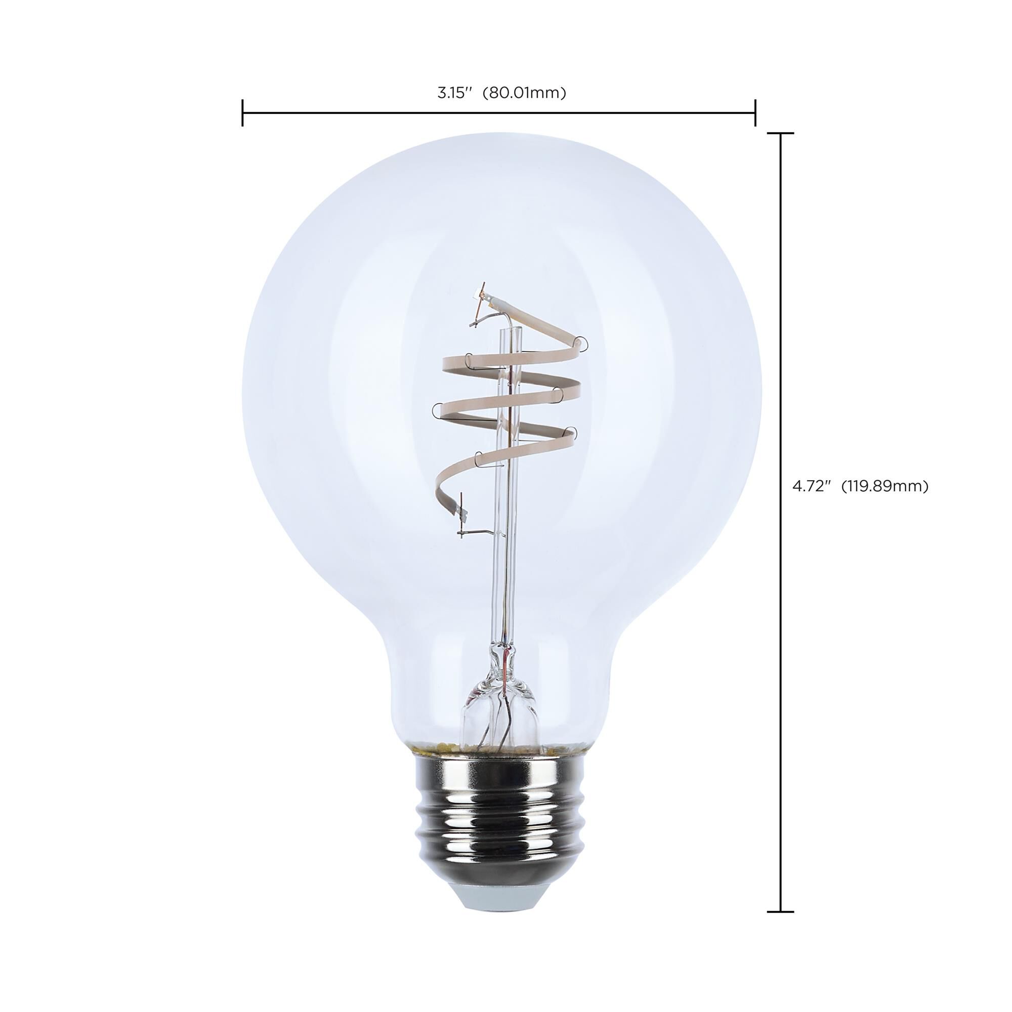 Dimmable 6 Watt 3000K G25 LED Light Bulb,