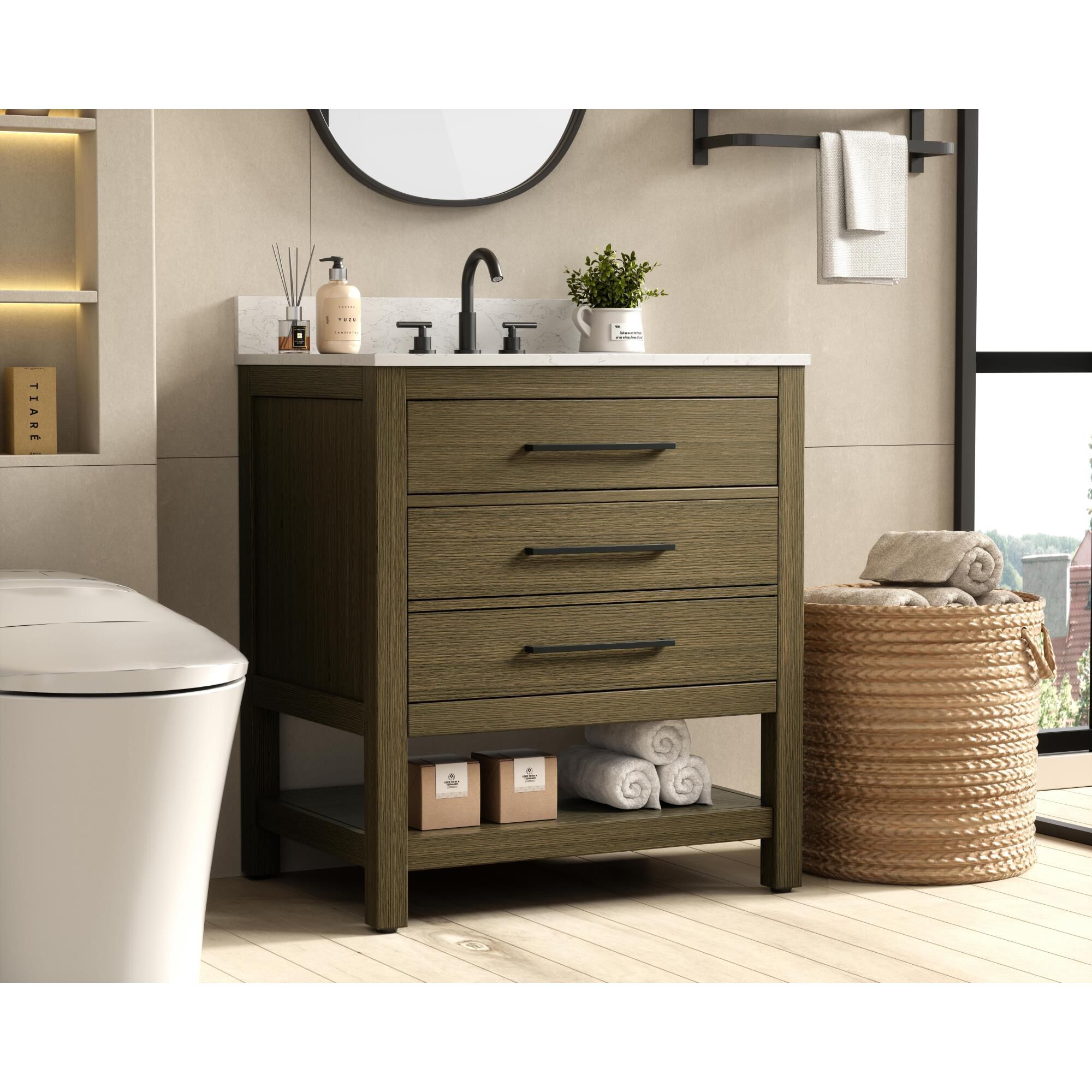 Karson 30 Inch Bath Vanity by Elegant Dcor