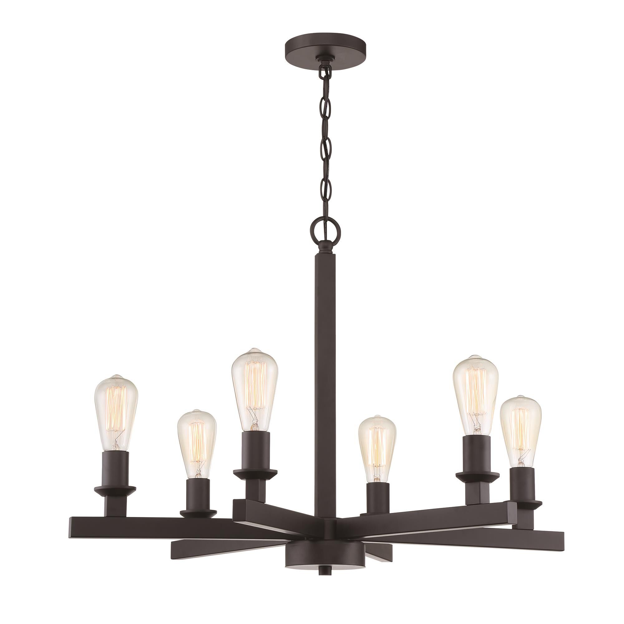 Chicago 30 Inch 6 Light Chandelier by Craftmade
