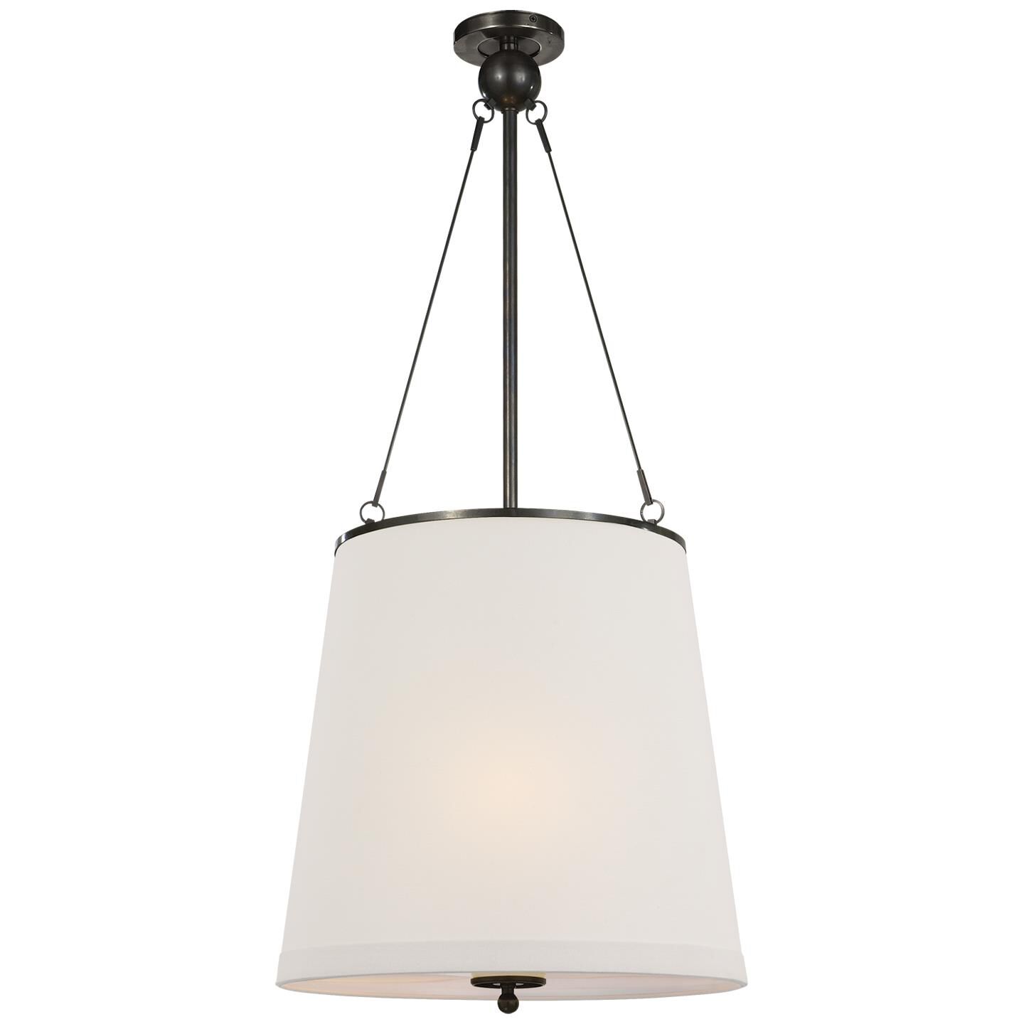 Shown in Bronze finish and Linen shade