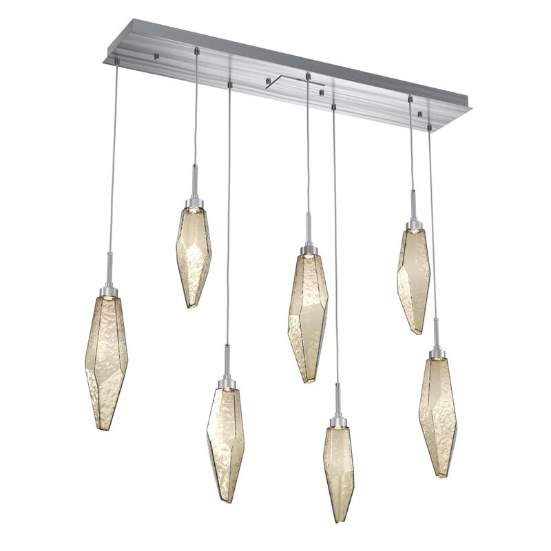 Rock Crystal 44 Inch 7 Light LED Linear Suspension Light by Hammerton Studio