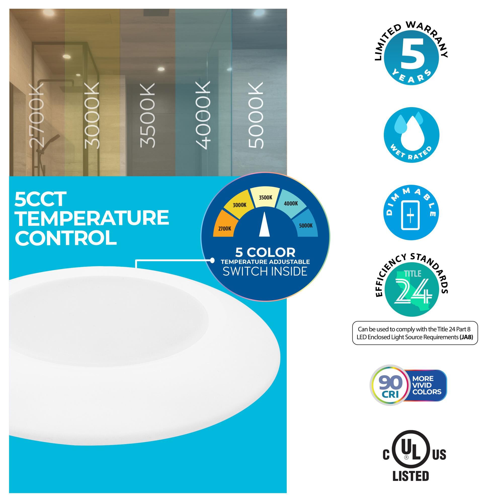 7 Inch Flush Mount by Bulbrite