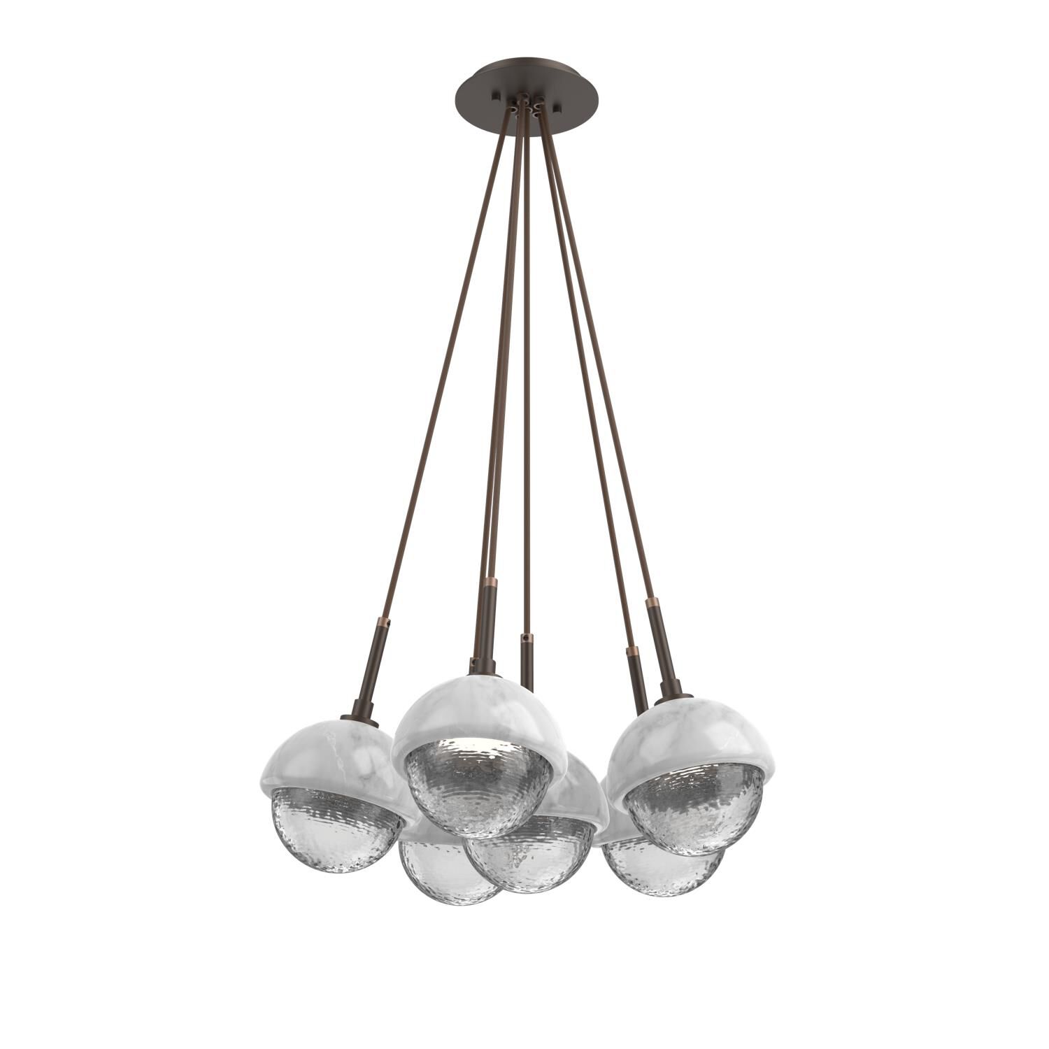 Levi Wilson Cabochon 19 Inch Multi Pendant Light by Hammerton Studio